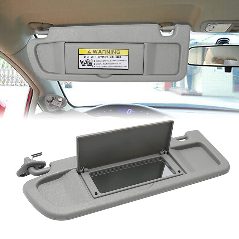 Left Driver Side Sun Visor for Honda Civic 2006-2011 Light Gray 83280-SNA-A01ZC