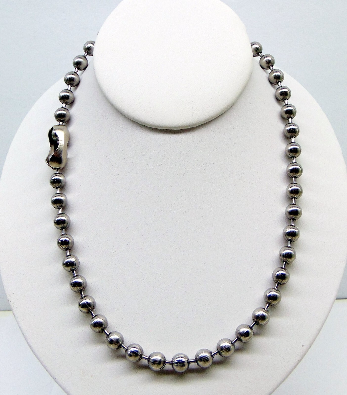 Large 8mm STAINLESS STEEL Ball Chain Necklaces and/or Bracelets ~ Chunky Beads