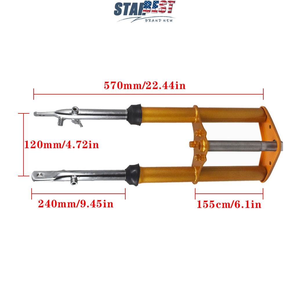 Stock Front Forks Suspension For Honda CRF XR 50 CRF50 XR50 Z50 Drum Brake Gold