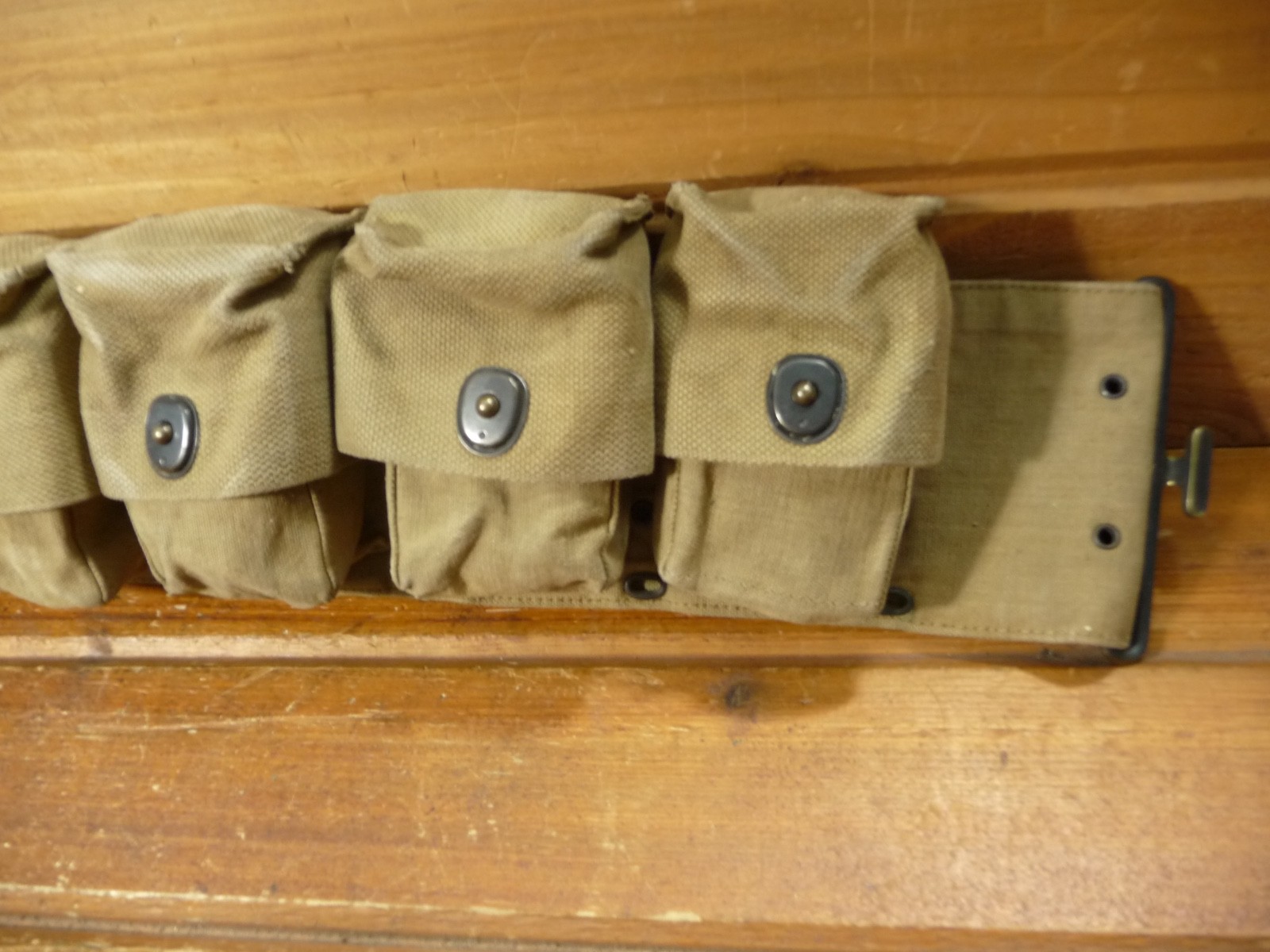 Vintage WWI US M1910 MEDICAL BELT, 10 POCKET, MILLS 1917 PATENT