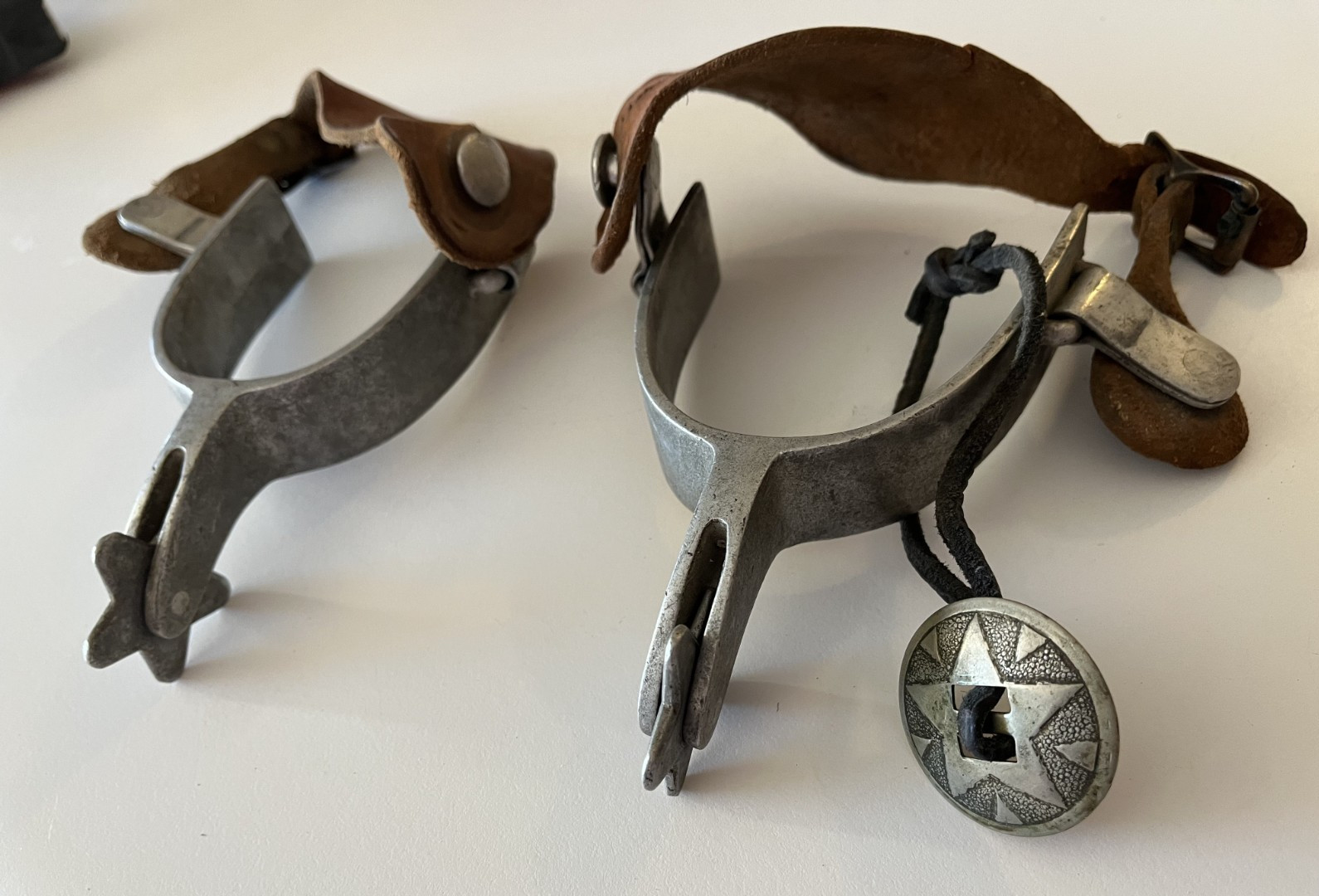 1940's Crockett Airplane Aluminum Cowboy spurs Heavy Duty