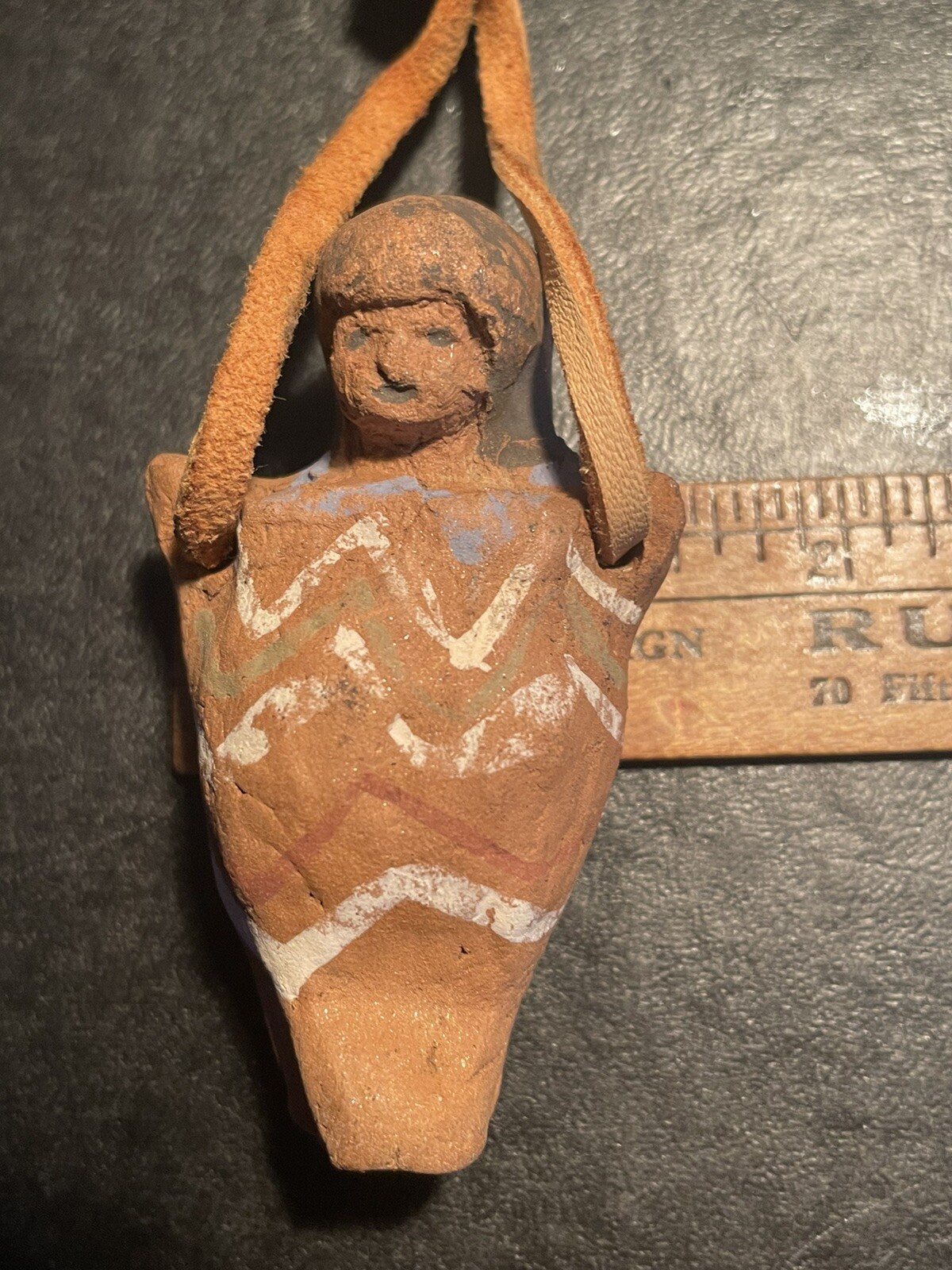 Early Hand Cast Papoose Effigy Pendant