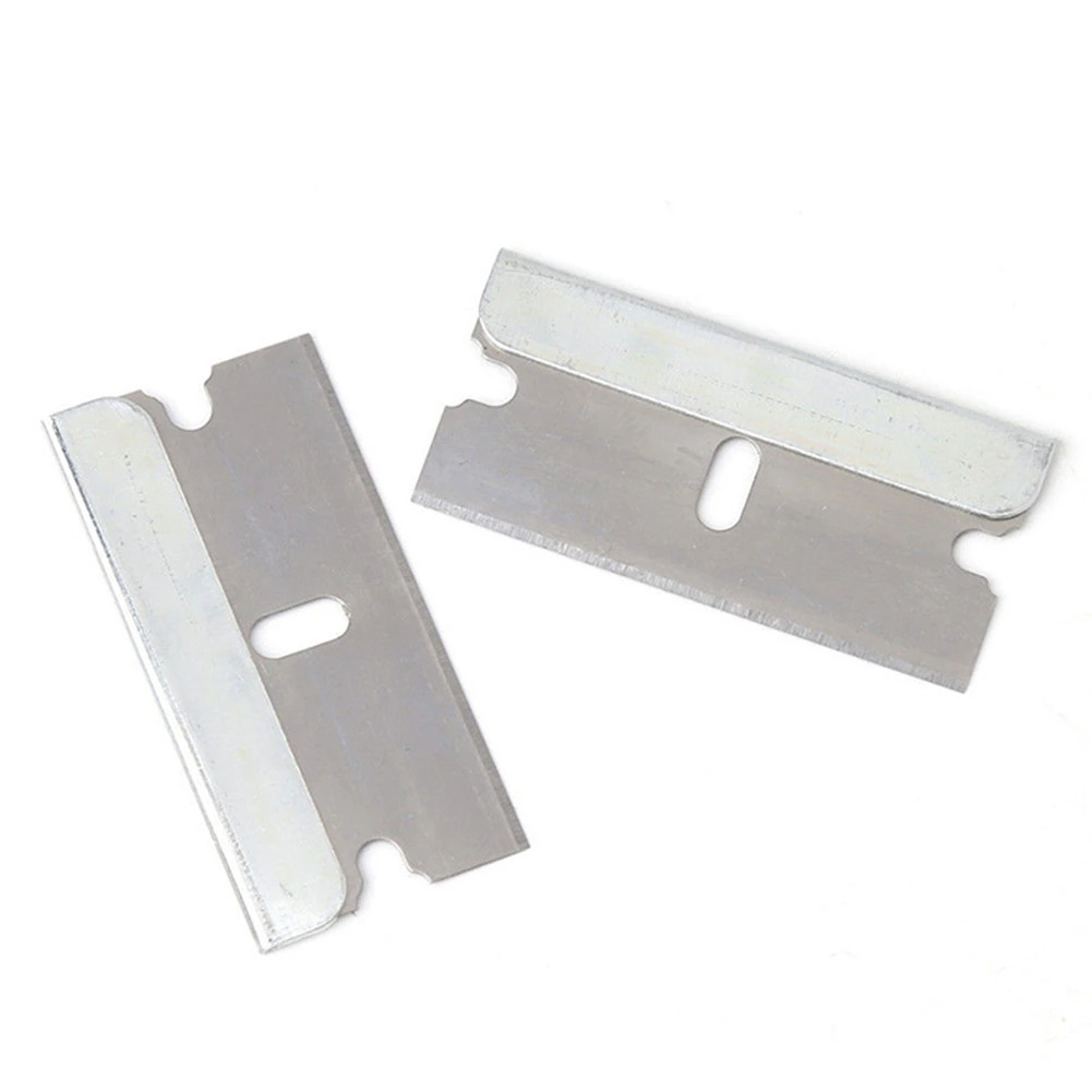 100 PCS Razor Blades Single Edge Extra Sharp Heat Treated Safety Knife Scrapers