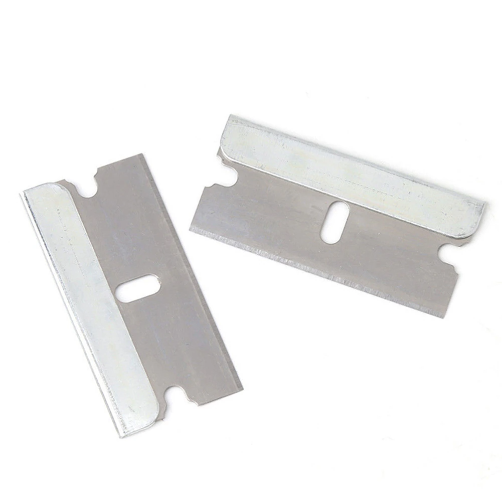 100 PCS Razor Blades Single Edge Extra Sharp Heat Treated Safety Knife Scrapers