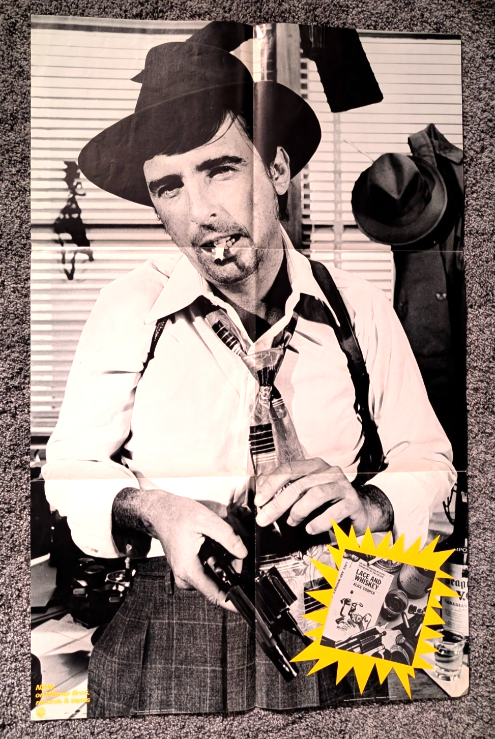 ALICE COOPER Lace and Whiskey promo poster 22x35