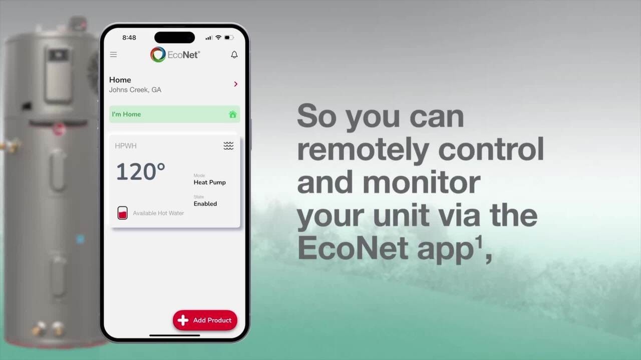 Rheem Hybrid ProTerra Smart Tank 50 Gal. Water Heater XE50T10H45U1