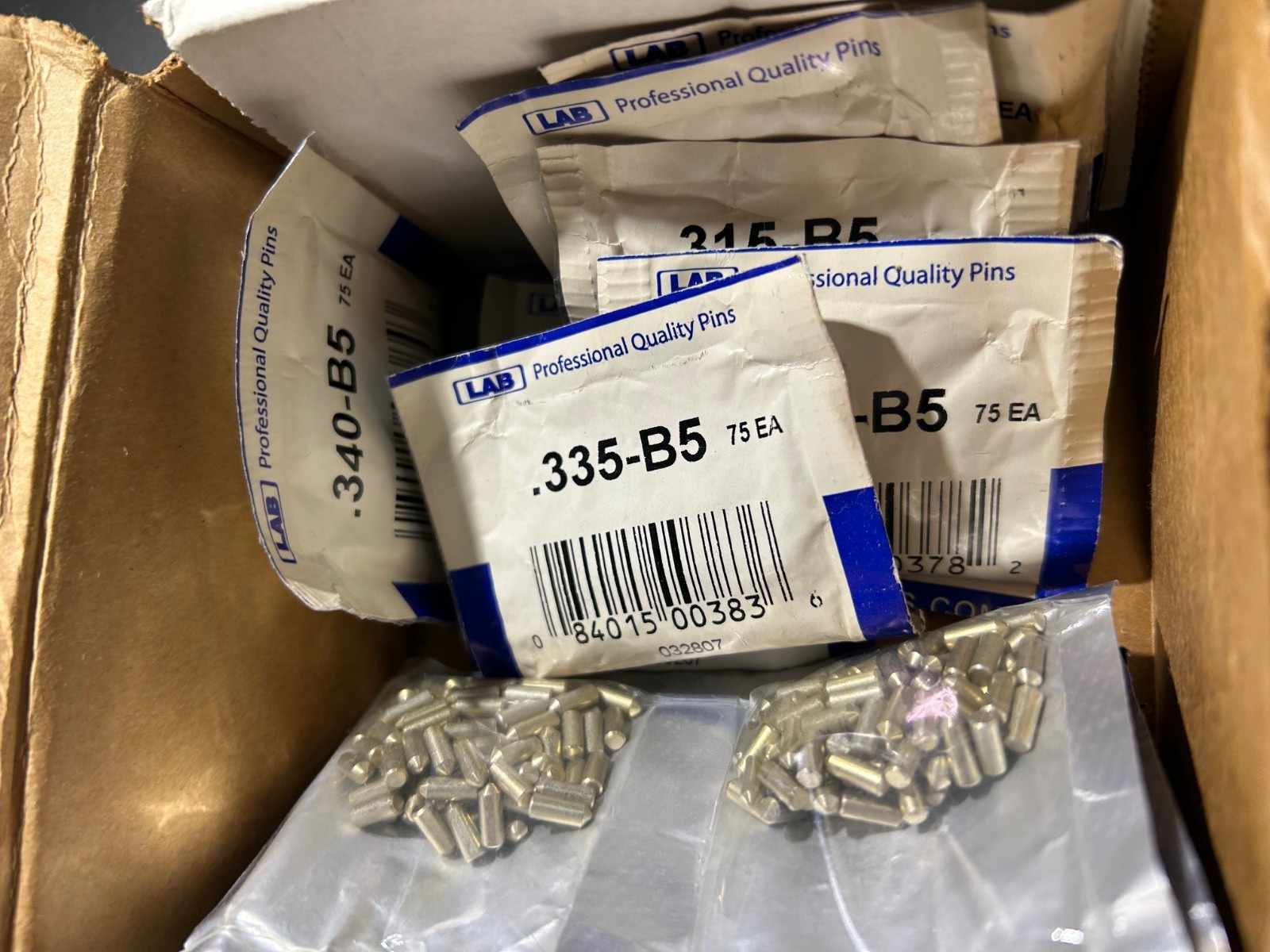 Lab security systems pin sets / sleeve 2 - all unused / locksmith