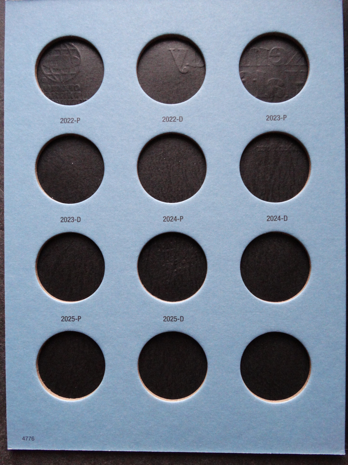 Set of 4 - Whitman Kennedy Half Dollar Coin Folders Number 1-4 1964-2025 Book