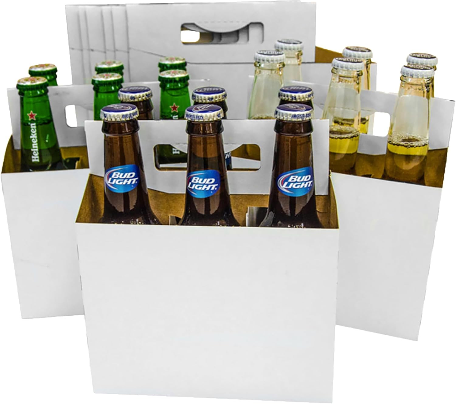 150-Pack Sturdy Cardboard Beer Bottle Carrier for 12-16oz Bottles