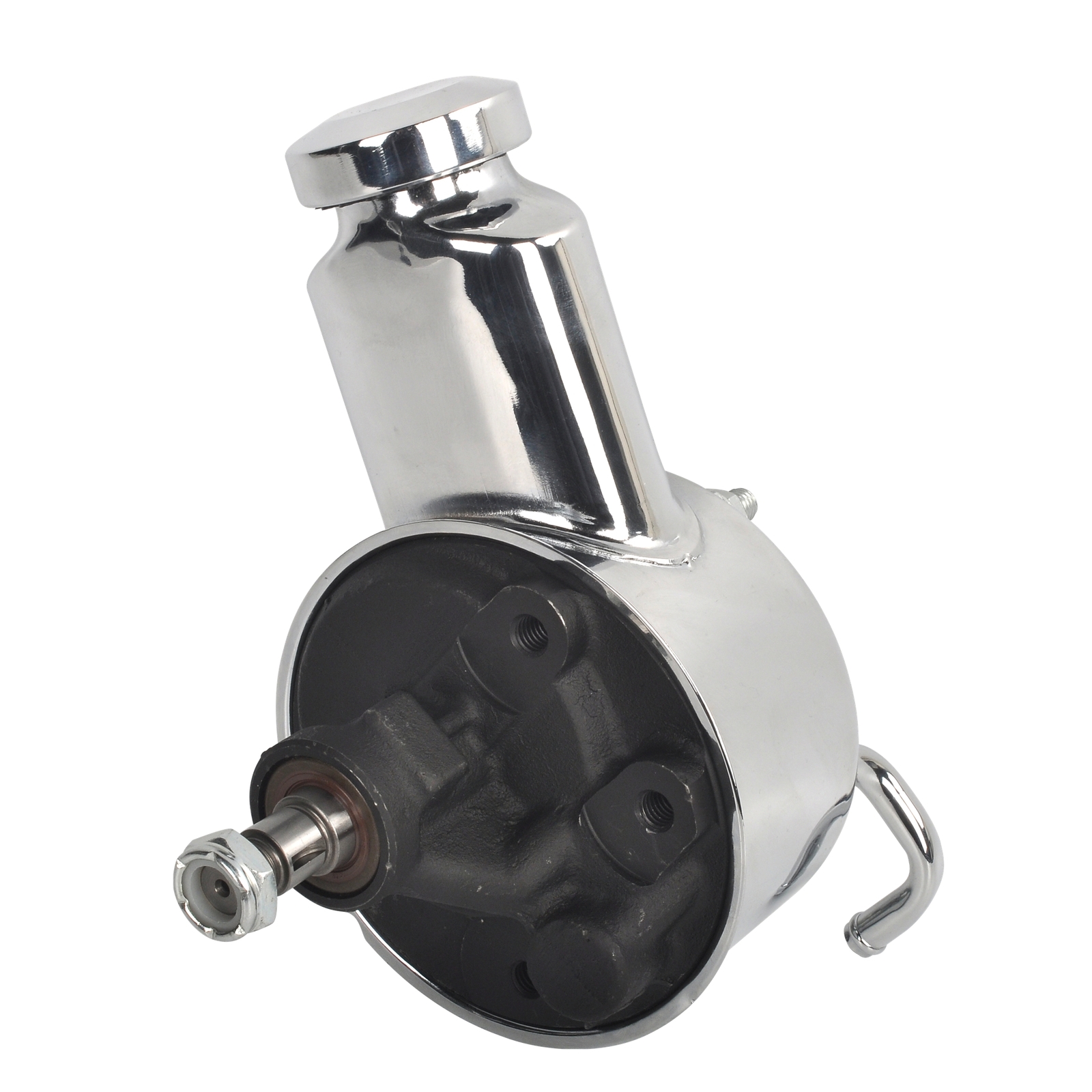 Saginaw Power Steering Pump with Brackers & 2 Groove Pulley Kit V-Belt for Chevy