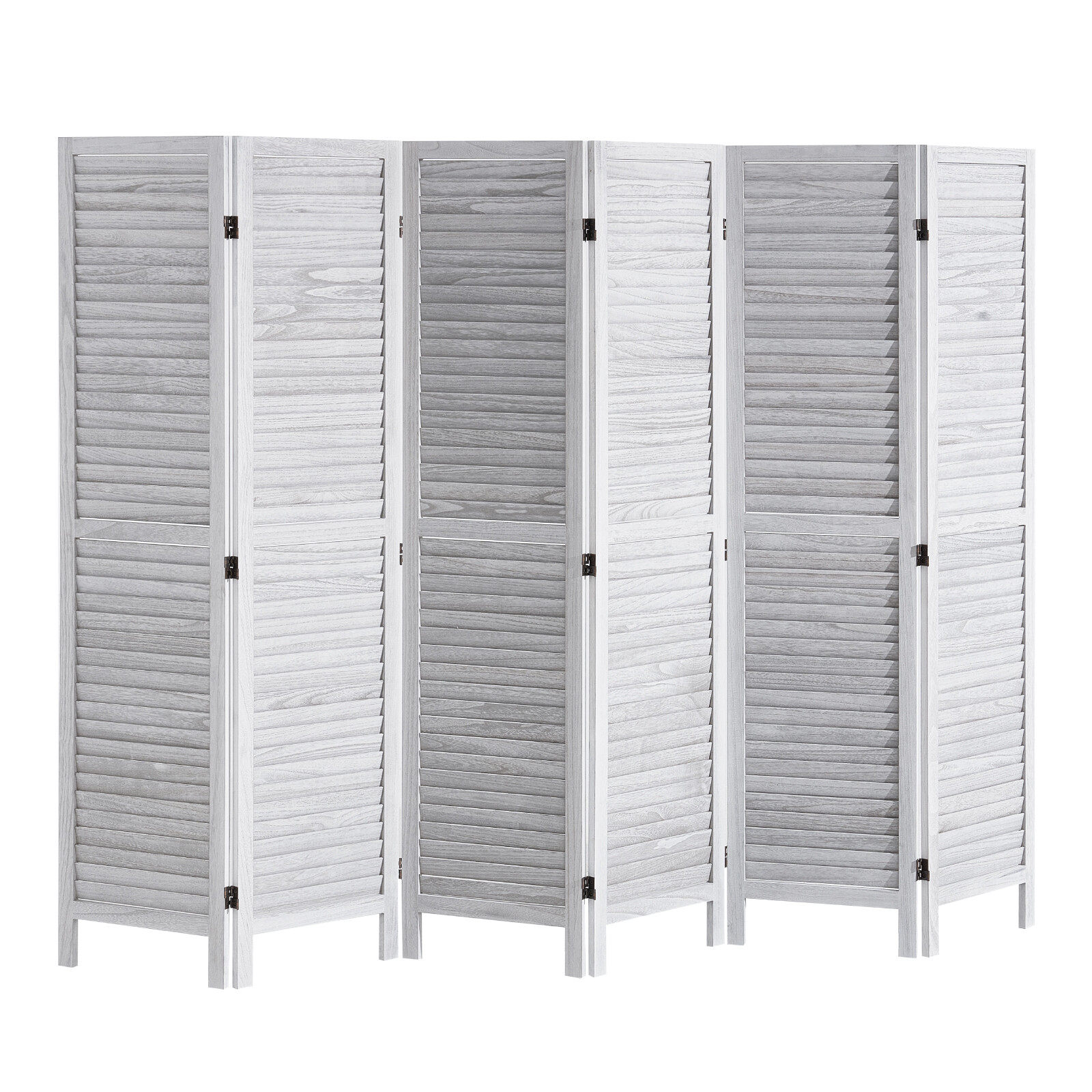 VEVOR Wood Room Divider Wooden Privacy Screen 6 Panel Room Separation Divider