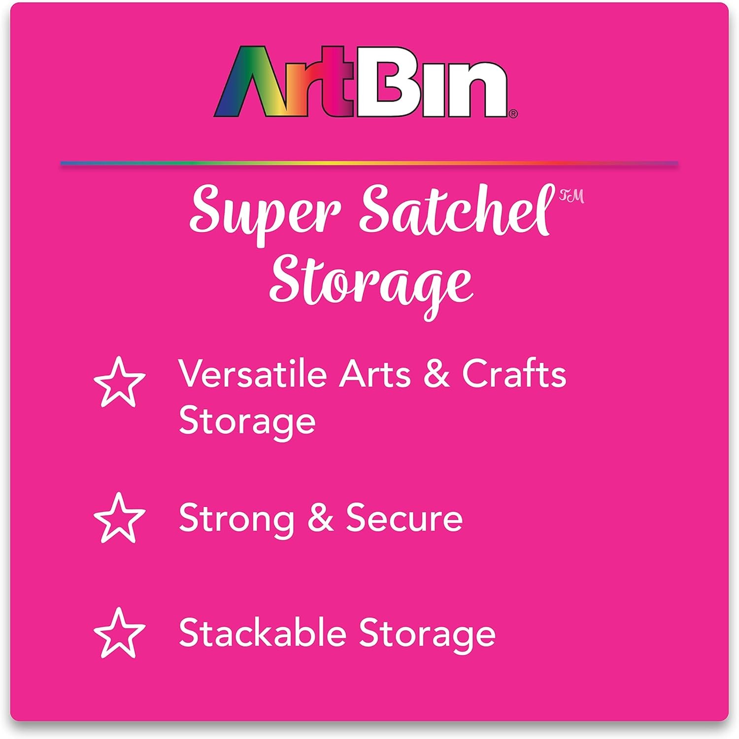 ArtBin Marker Storage Tray 6939AB Organizer Bin Holds 64 Markers/Pens, White