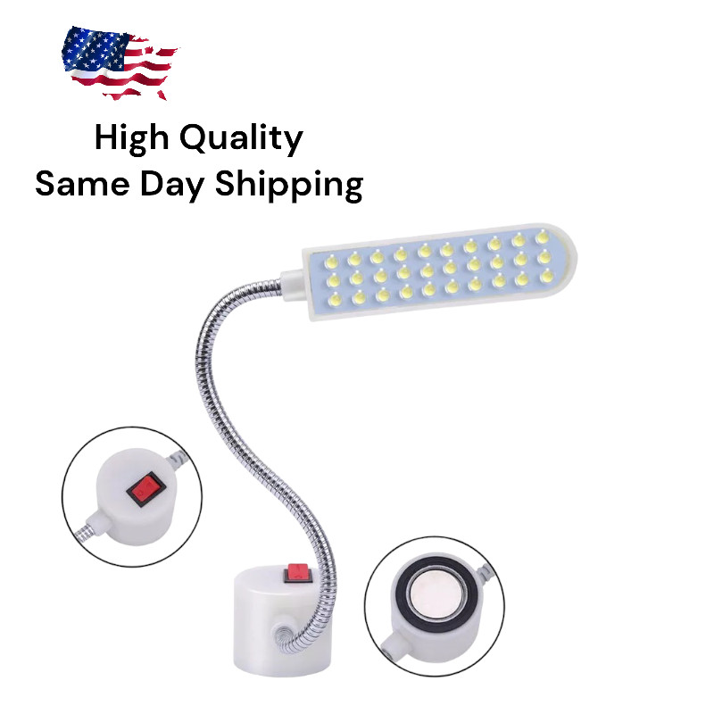 30 Led Sewing Machine Light Gooseneck Lamp With Magnetic Base (1/2/3/4/5/7/10pc)
