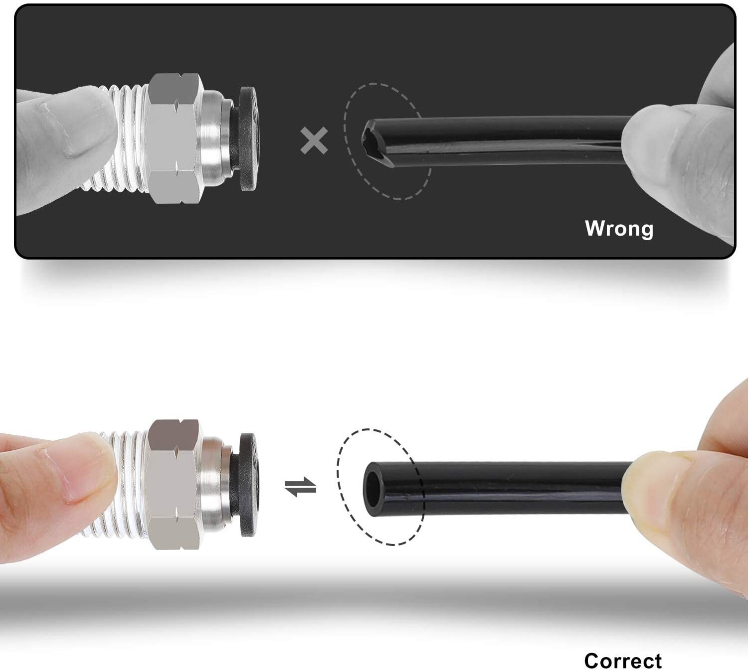 Brake Hose Tube Nylon Air Line OD 1/4" 5/16" 3/8" 1/2" 5/8" Nylon SAE J844 DOT