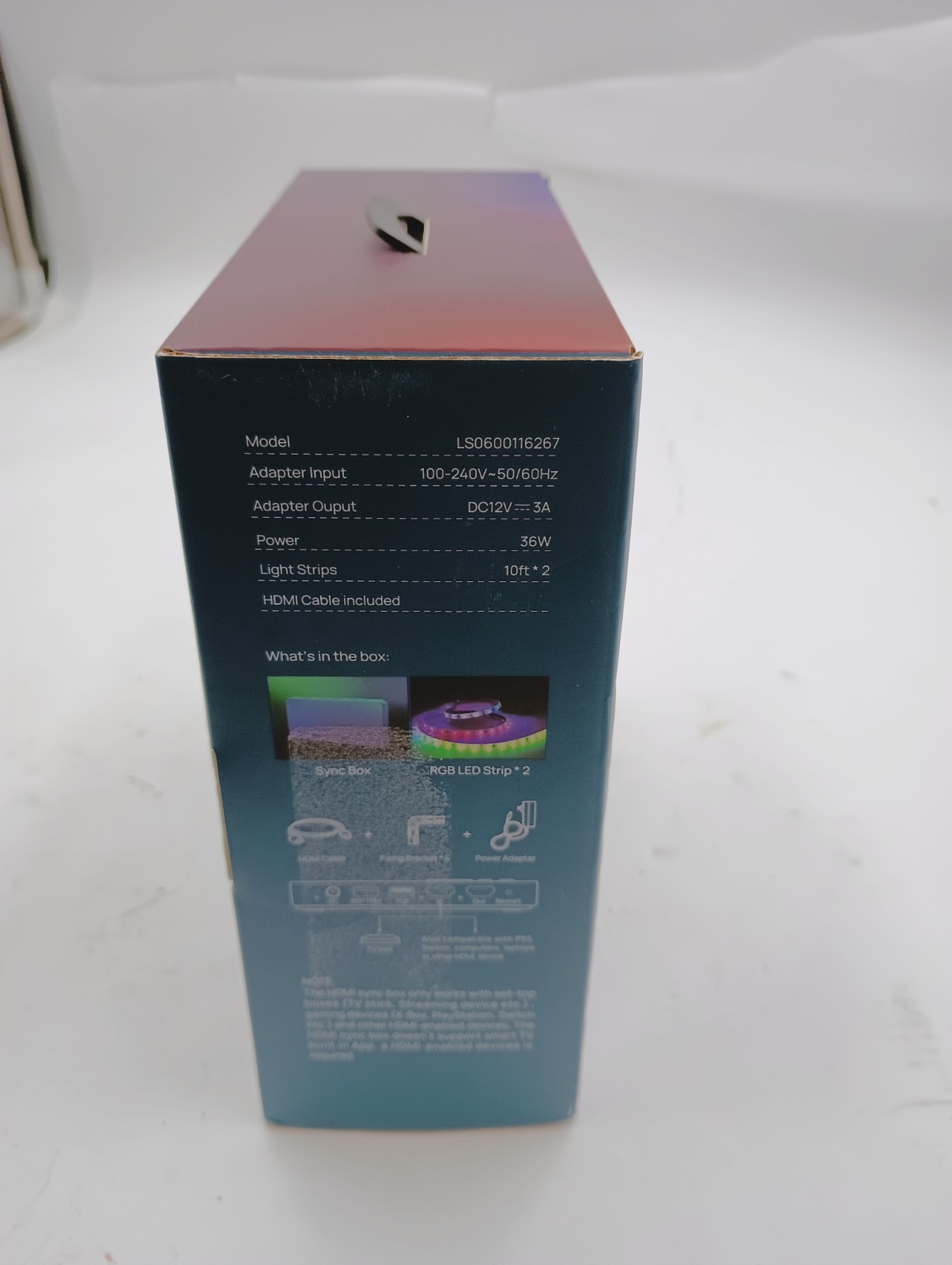 LINKIND LS0600116267 SMART TV LIGHT STRIP ET6 W/HDMI SYNC BOX AIDOT GOOGLE ALEXA