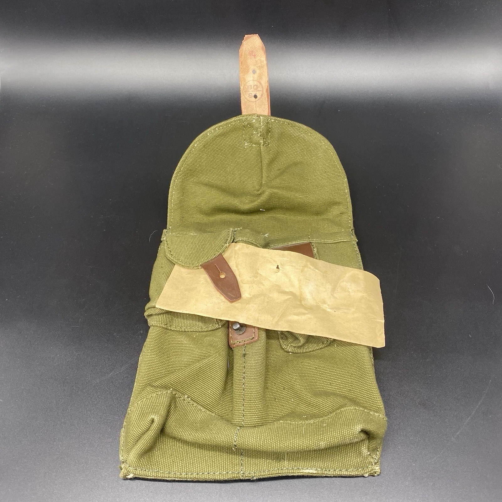 Vintage Romanian Military Surplus AK 2 Mag Magazine Pouch in Very Good Condition