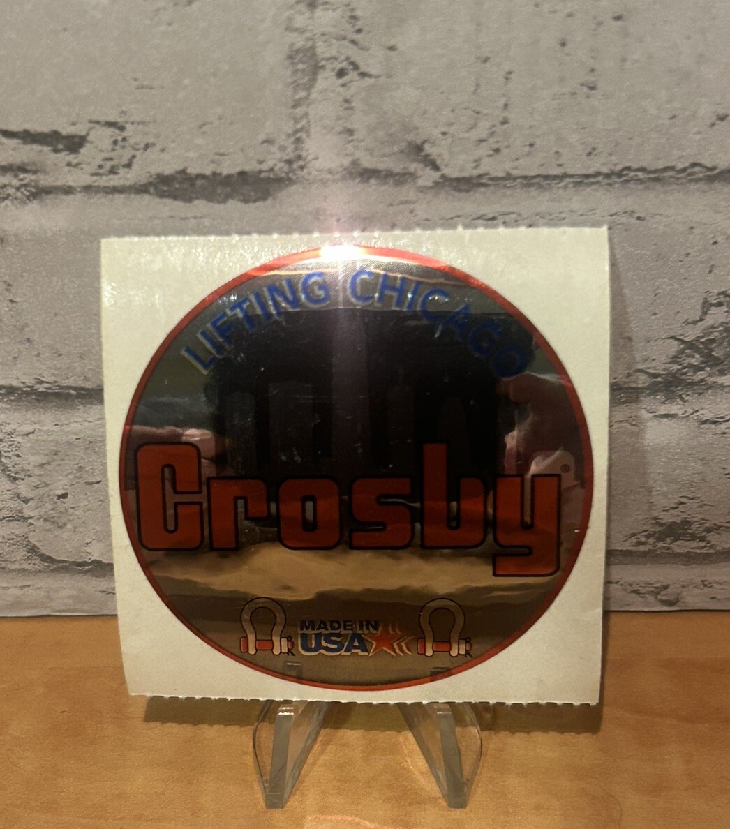 Crosby Rigging Lifting Chicago Operating Engineer Hardhat Sticker Hard Hat Crane