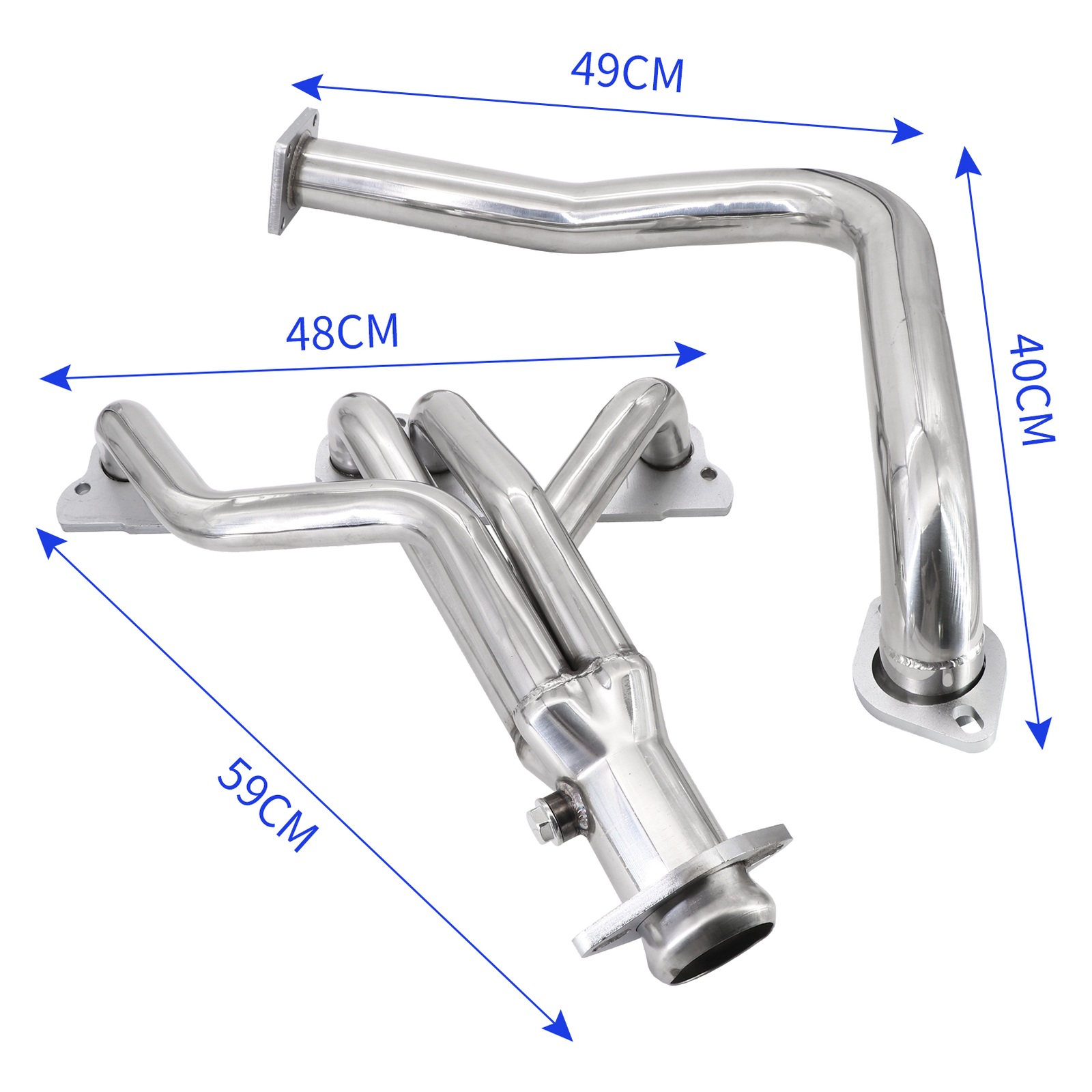 Stainless Steel Exhaust Header Manifold Fit for 1991-1995 2.5L Jeep Wrangler YJ