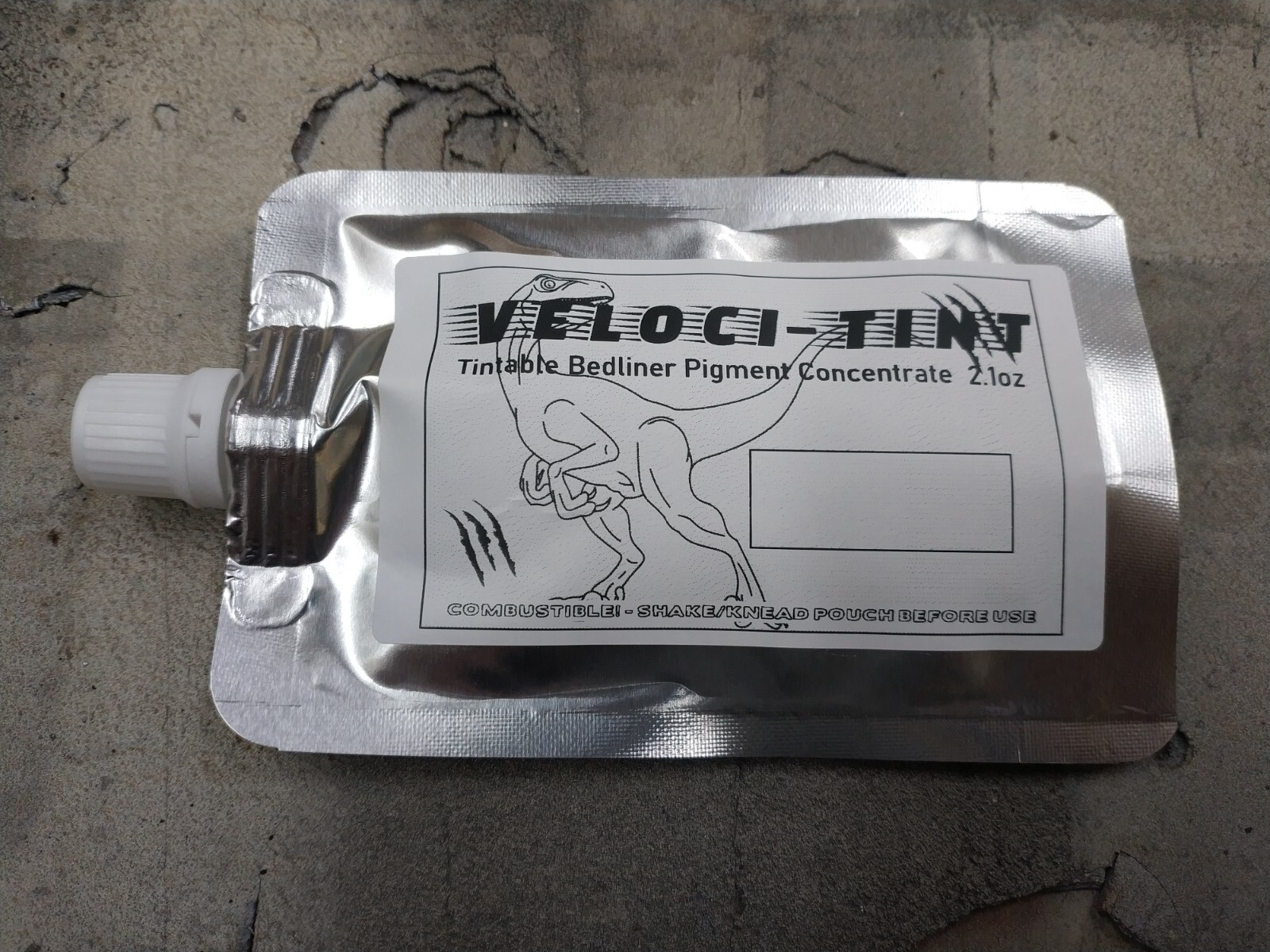 Veloci TINT Bedliner Pigment Concentrate 4 U-Pol Tintable Raptor Liner 2oz Pouch