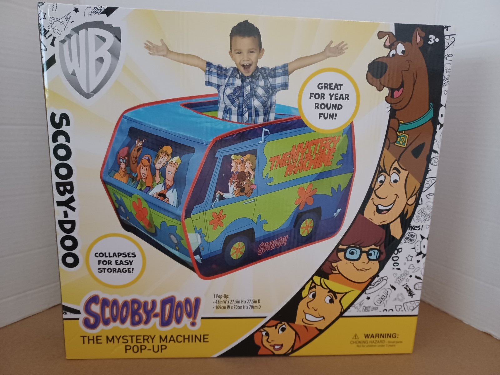 *NEW* WB Scooby Doo Mystery Machine Pop-up, Sunny Days Play Tent