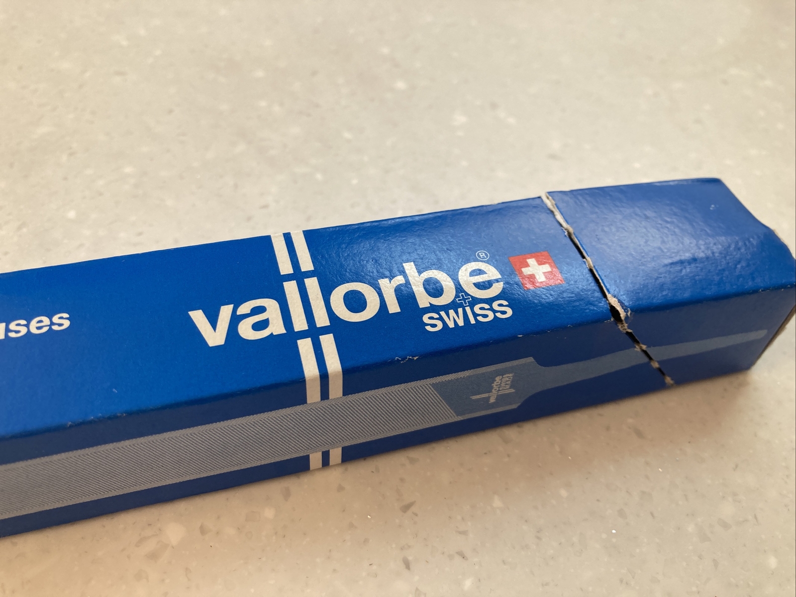 Vallorbe double bevel square chain file 2279