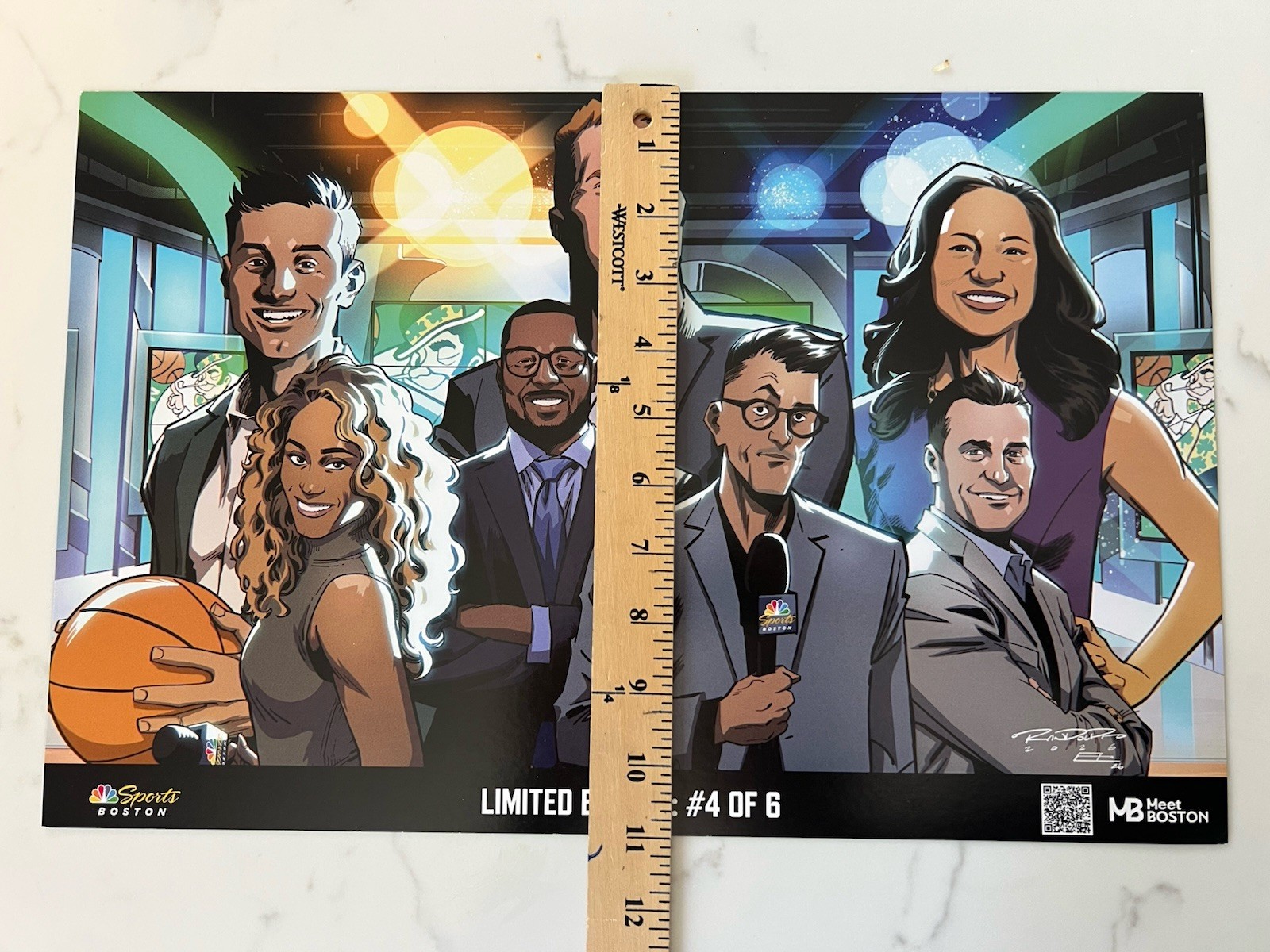 Boston Celtics ~ 2025-26 Authentic Fan Poster ~ Limited Edition 4 of 6 ~ Scal