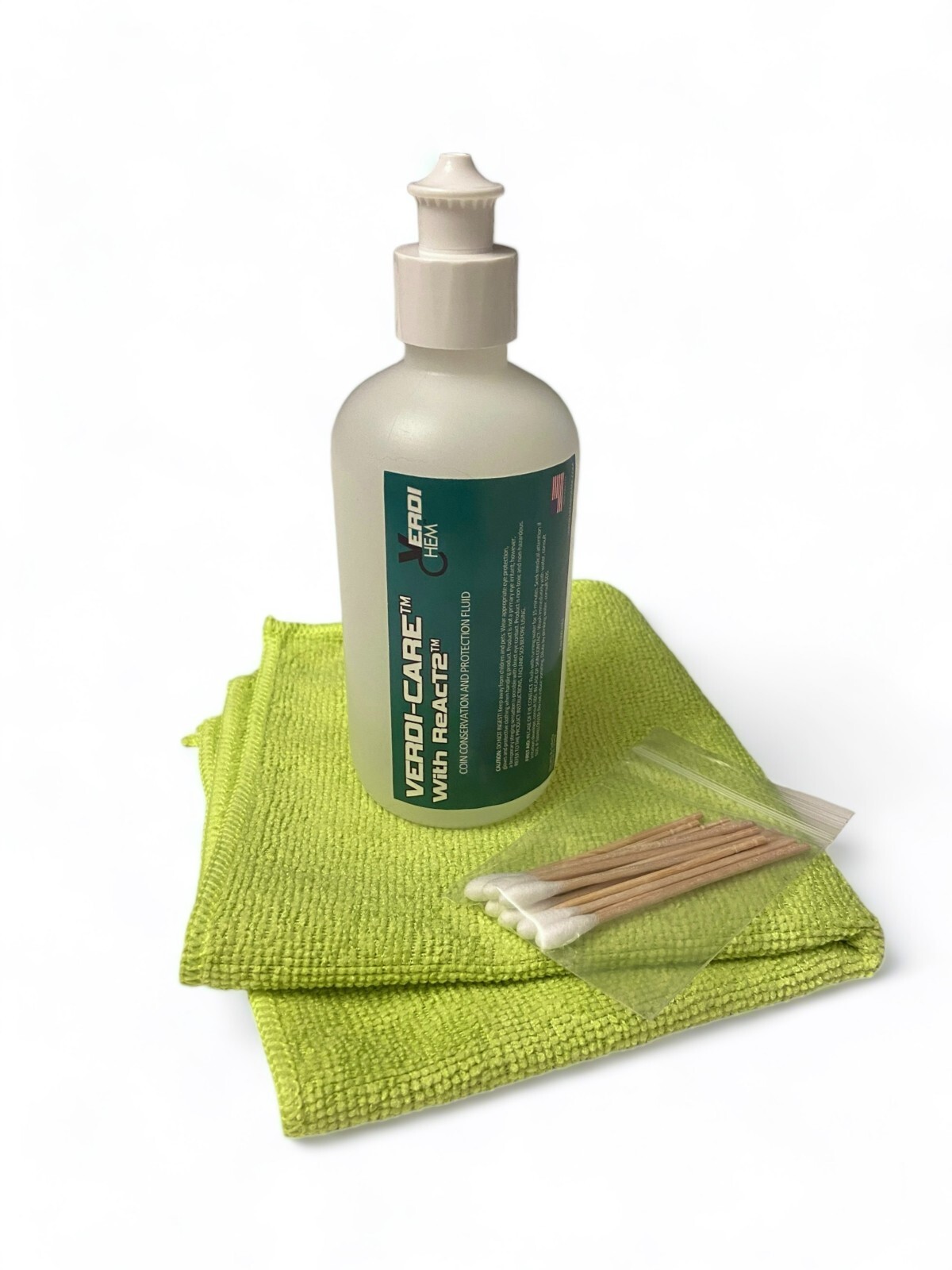 VERDI-CARE™ Coin Conservation Fluid - Economy 8 oz Bottle -Original Manufacturer