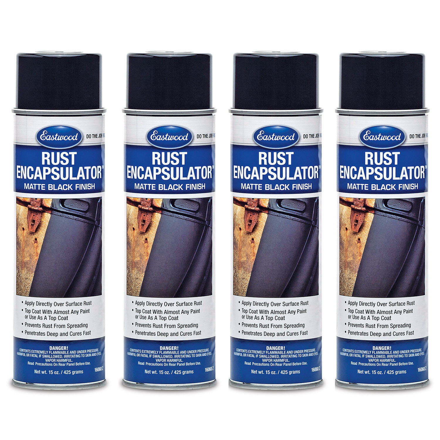 Eastwood Rust Encapsulator Aerosol 15 Oz Black 4 Pack