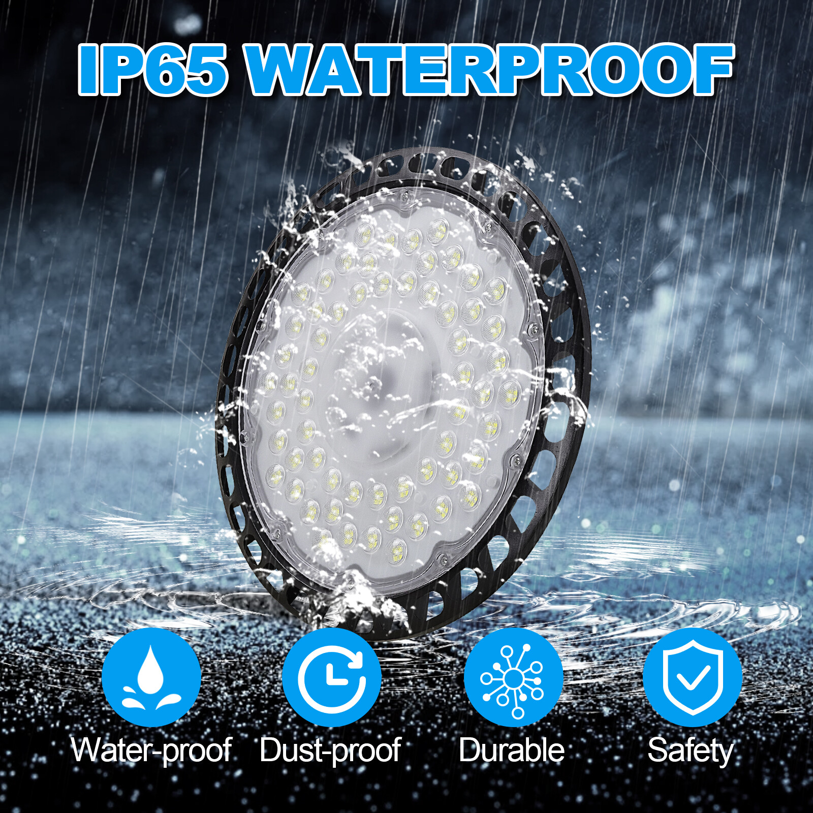 10 Pack 500W UFO LED High Bay Light Shop Industrial Commercial Factory Warehouse