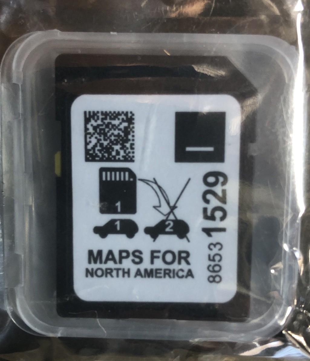 Navigation SD Card 8653 1529, Maps of North America