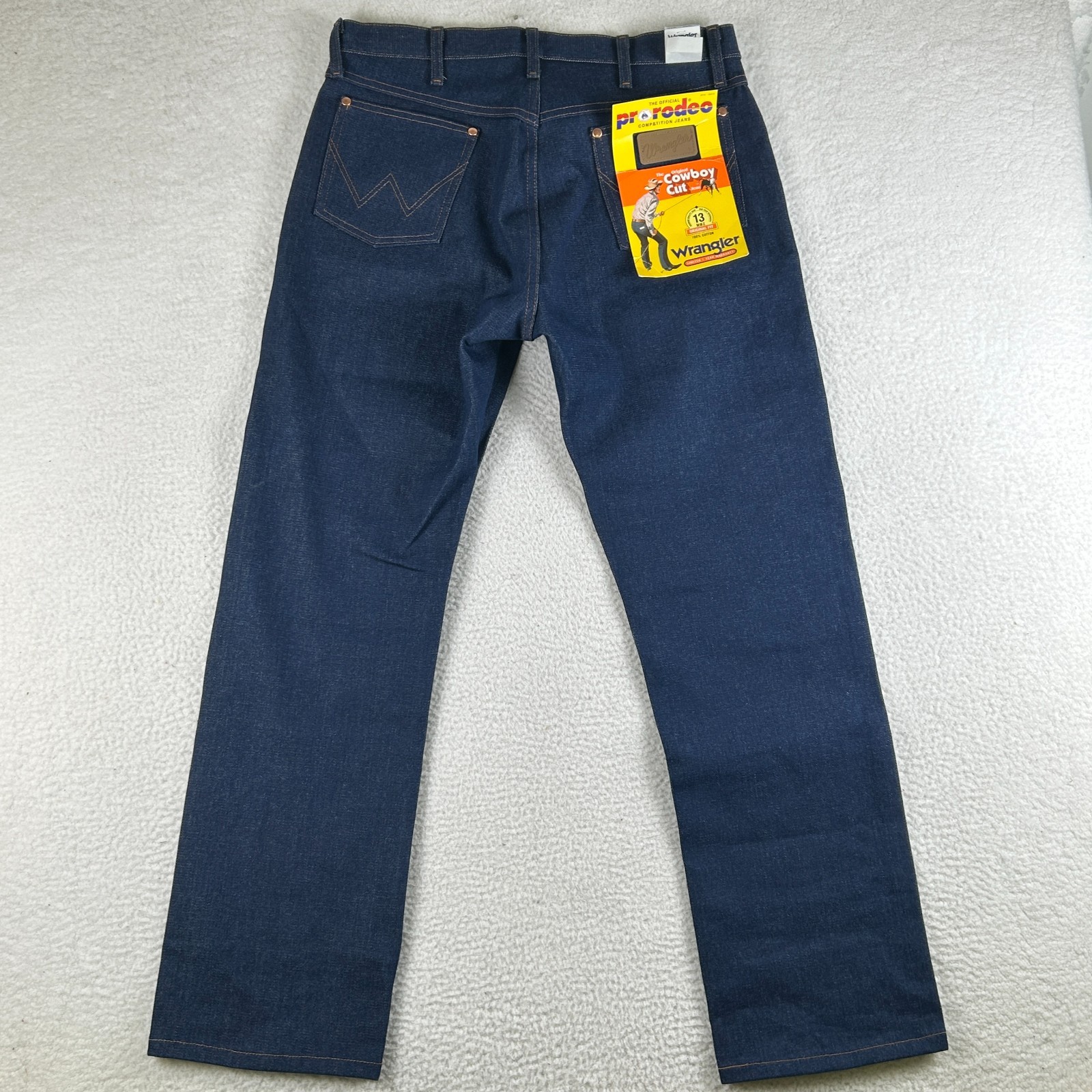 Wrangler Jeans Mens Cowboy Cut 13MWZ Pro Rodeo Rigid Indigo Denim Original Fit