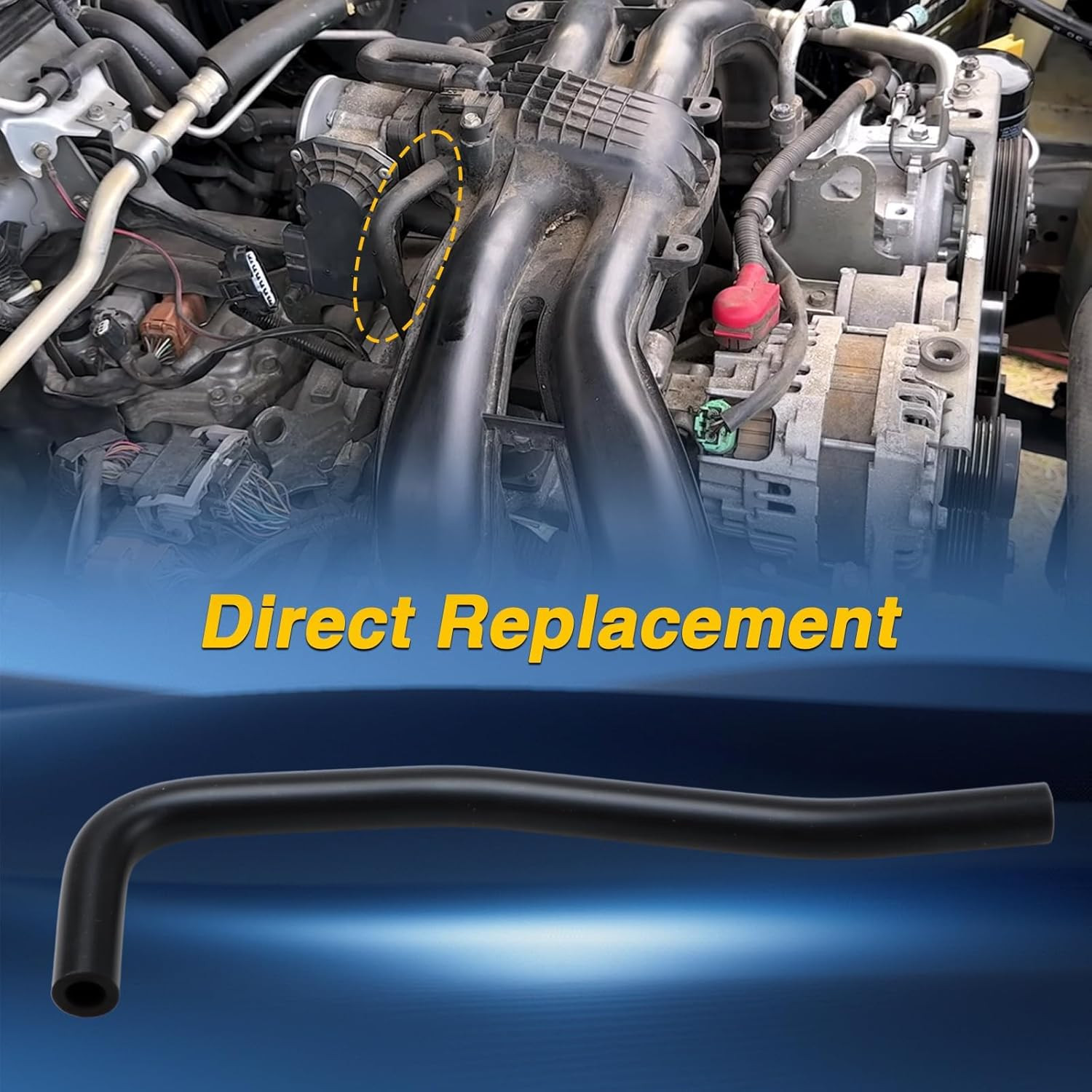 Automotive Vacuum Hose - PCV Valve Hose Compatible with Subaru Crosstrek 2.0L 20