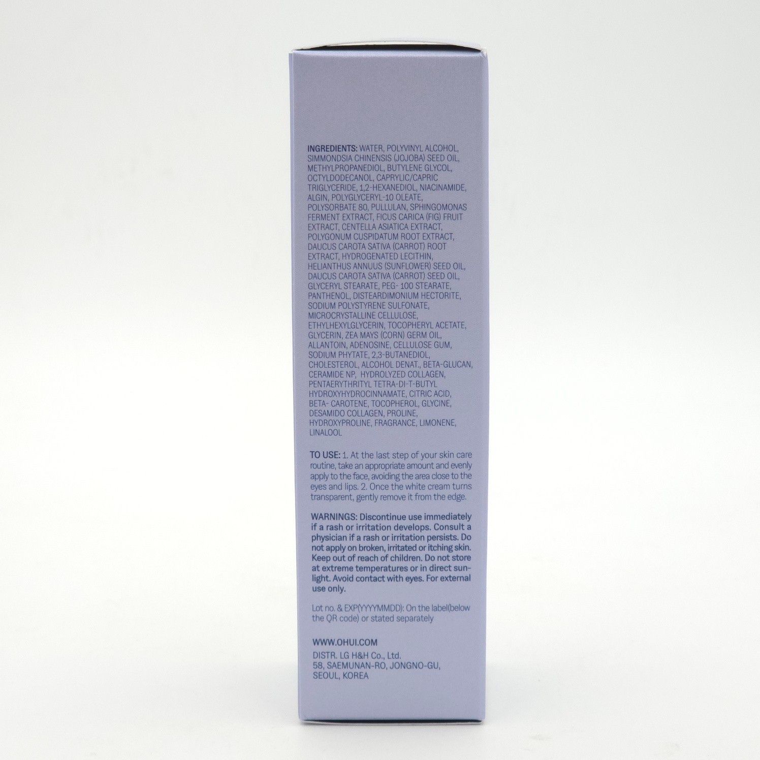 O HUI Age Recovery Wrinkle Collagen Wrapping Mask 70ml Elasticity K-Beauty