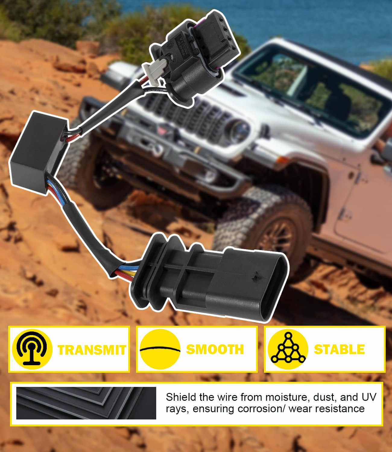 Z-LKR-OEM Locker Sensor Bypass Harness Fit for 2018-2023 Jeep Wrangler JL/JLU an