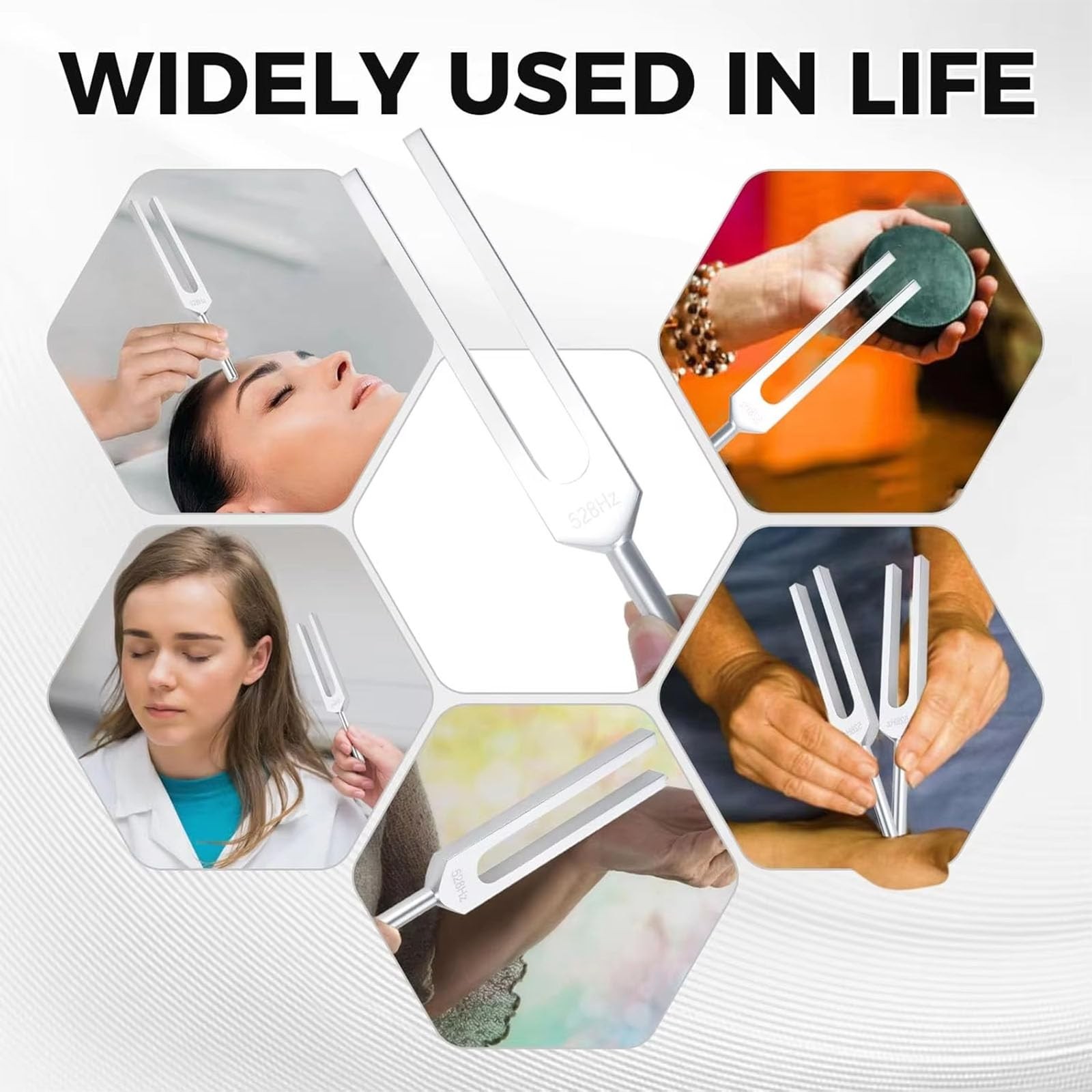 (528Hz ) Tuning Fork Healing Sound Therapy Meditation Chakra Professional Tool