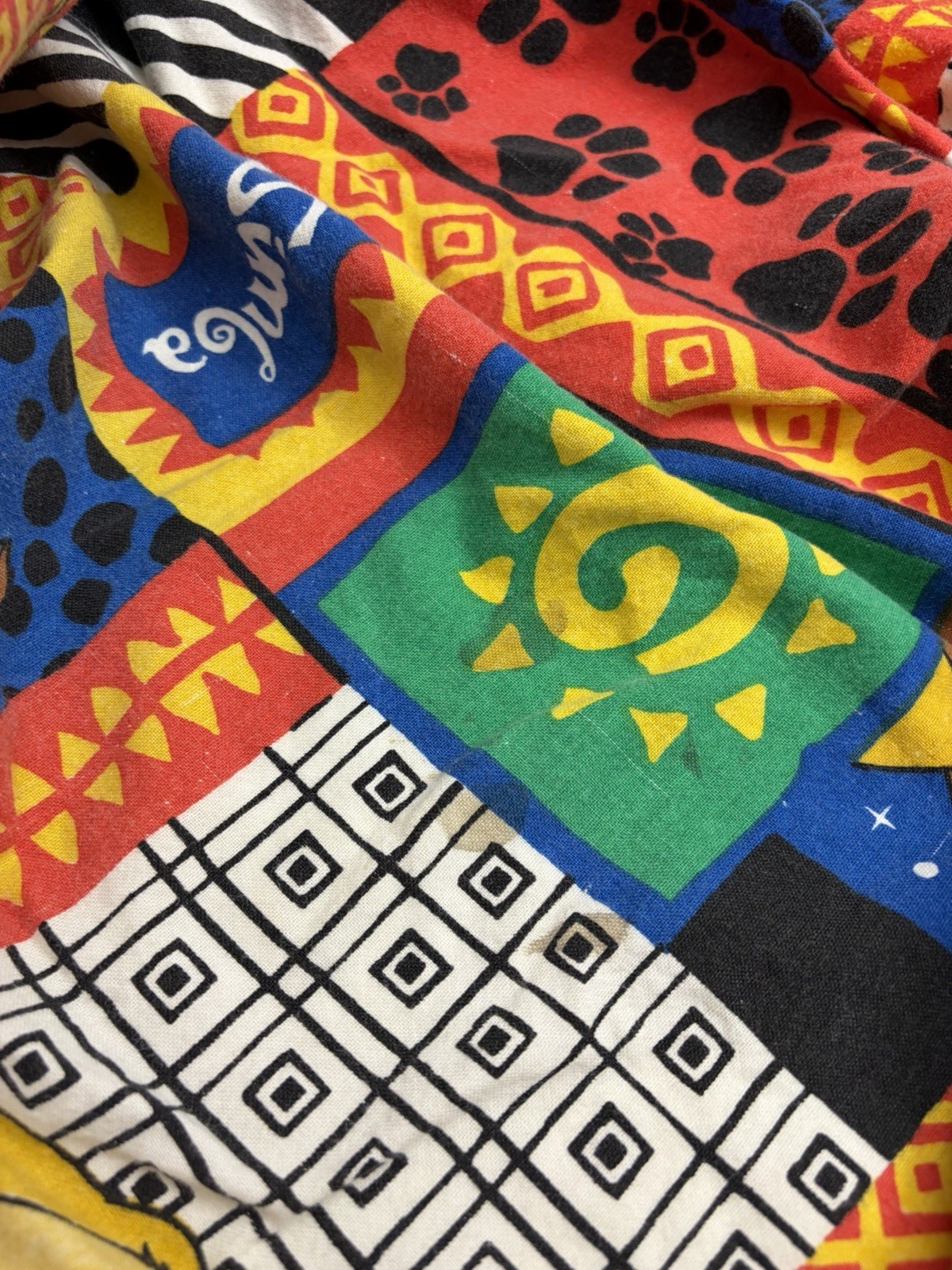 Disney The Lion King Twin Size Fitted Sheet Vintage 1990's Simba