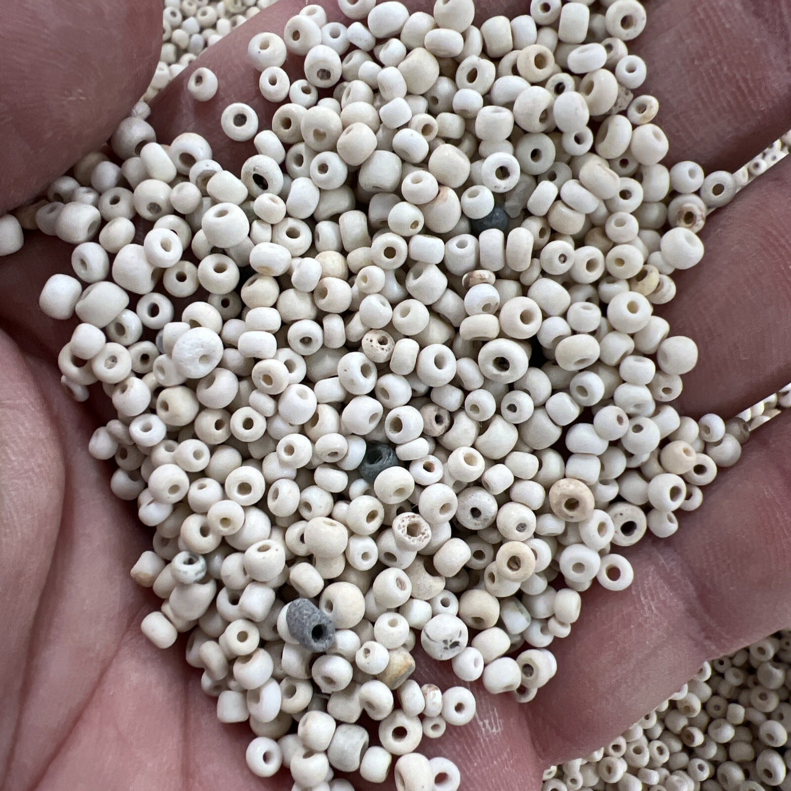 (400) Original Native American Indian Trade Beads Ancient Artifacts Pre 1600's