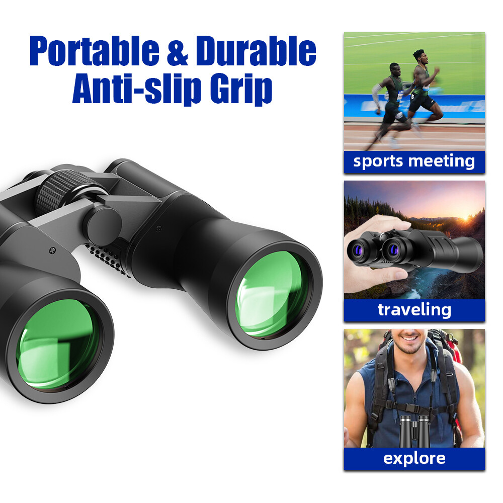 180x100 High Power Military Binoculars Day/Night Vision Waterproof Hunting +Case