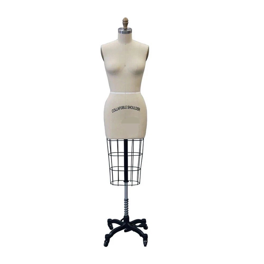 Professional Dress Form Mannequin, Collapsible shoulders, adjustable height sz 2