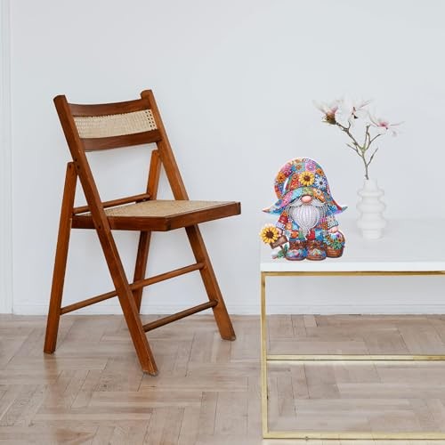 Gnome Tabletop Diamond Art Painting Kit Ornaments, Diamond Painting Q001