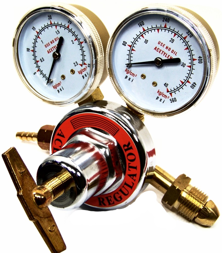 Acetylene Oxygen Gas Welding Regulator Pressure Gauge Fit Victor Solid Brass Set