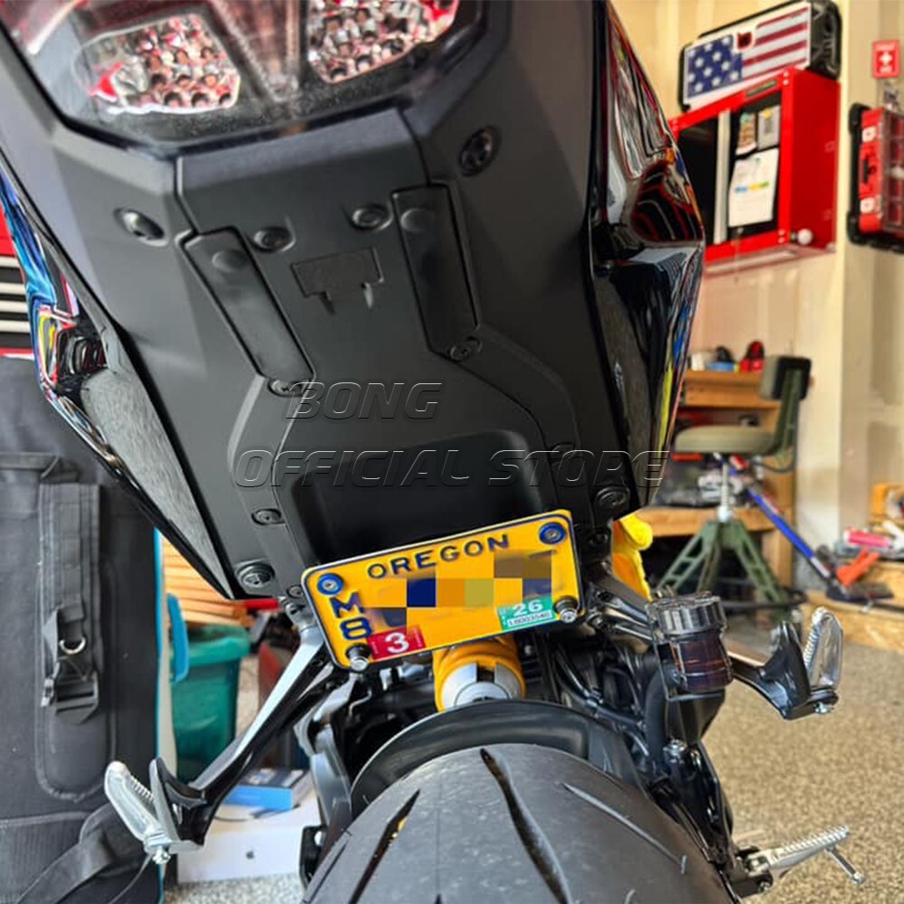 For MT09 License Plate Holder LOW-MOUNT FENDER ELIMINATOR BRACKET MT-09 2024