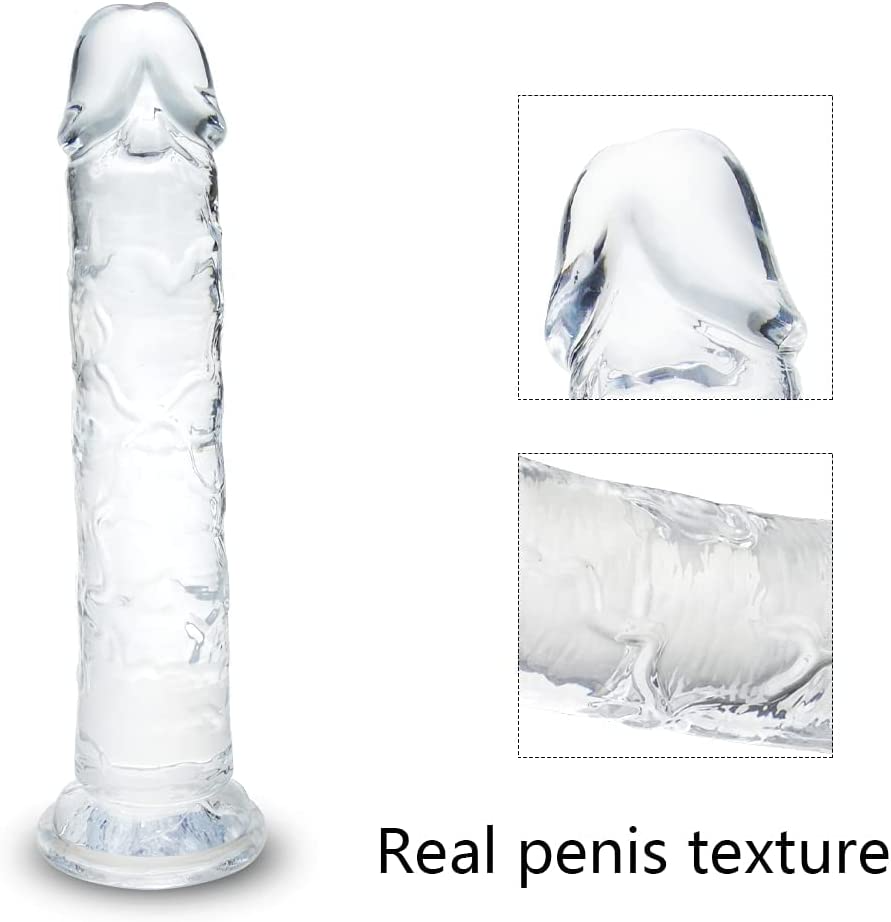 Jelly Dong Dildo Suction Cup G-Spot Waterproof Realistic Cock Veined Dildos Anal