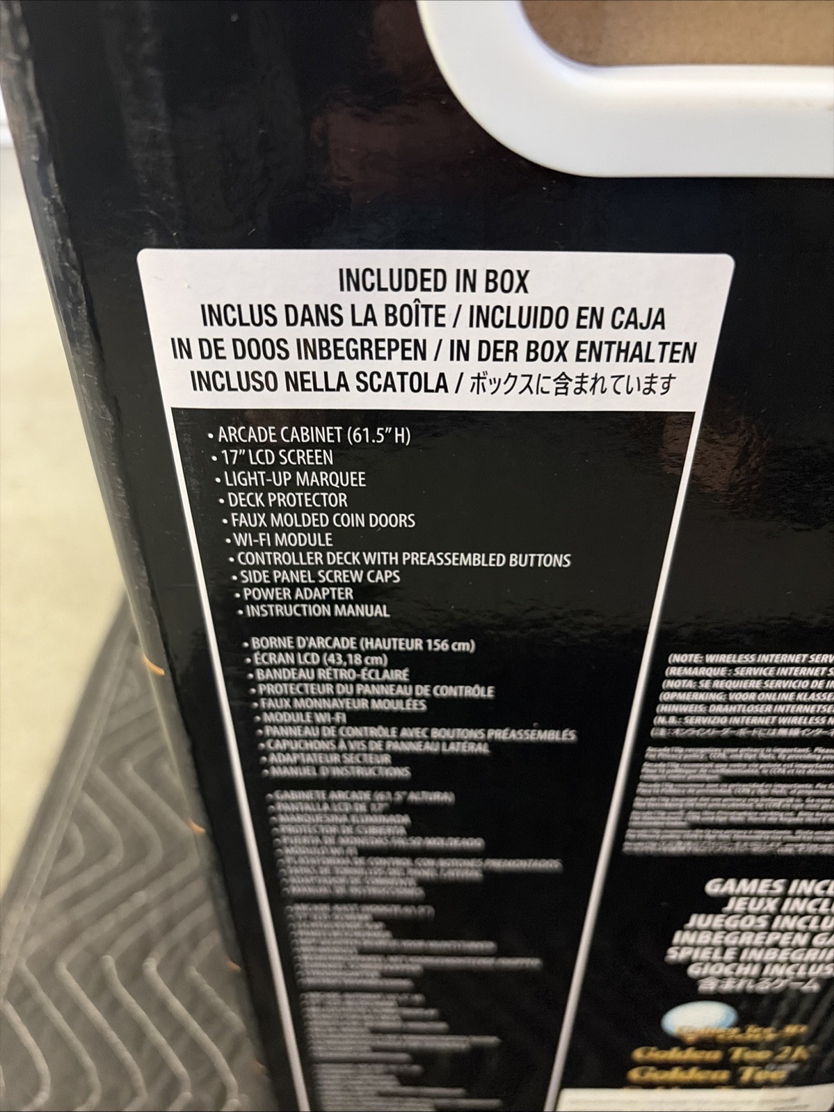 NEW Arcade1up DELUXE - Golden Tee 3D - Golf 35th anniv. edition GOLD SEALED NiCE