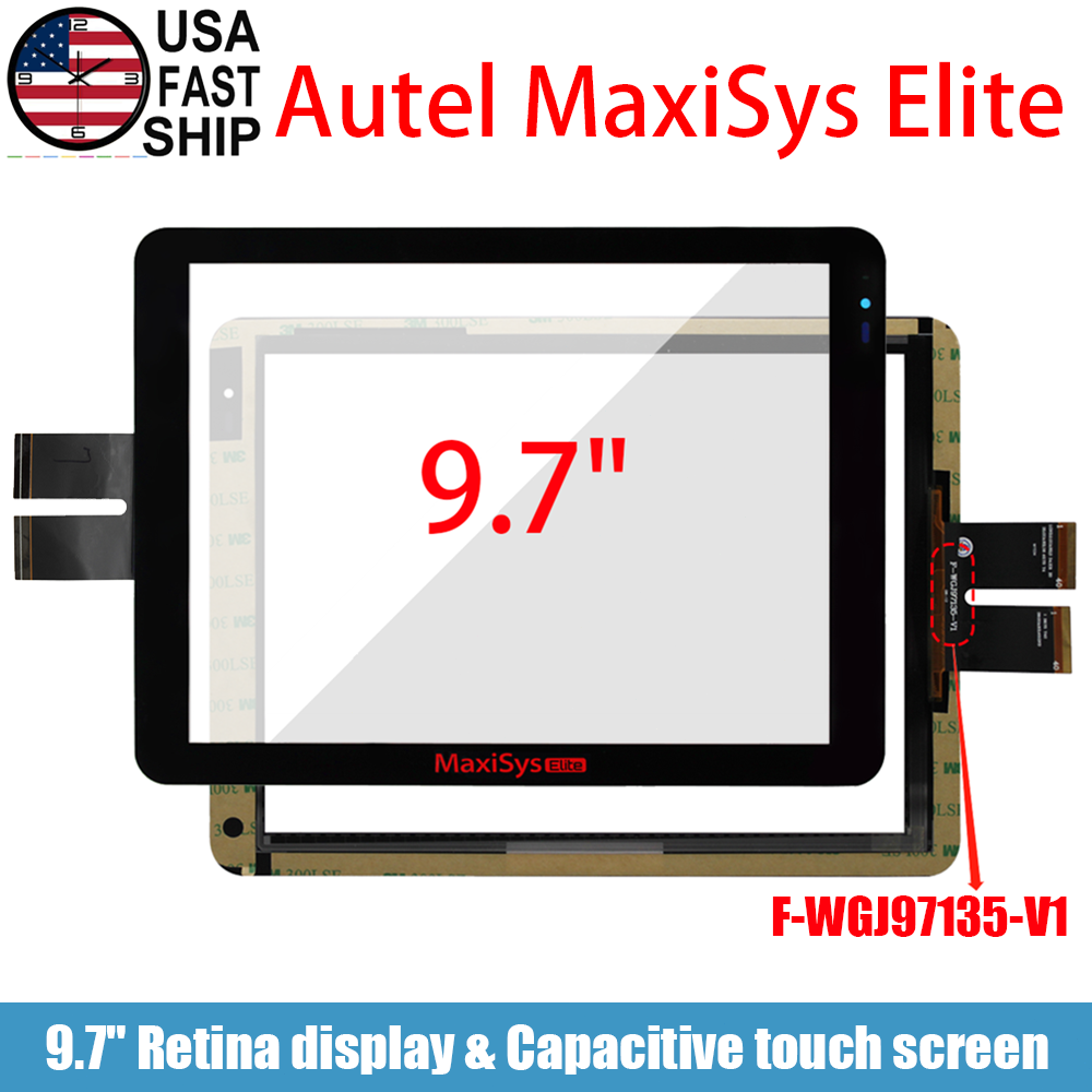 New 9.7" Digitizer Touch Screen Display Glass Panel For Autel MaxiSys Elite USA