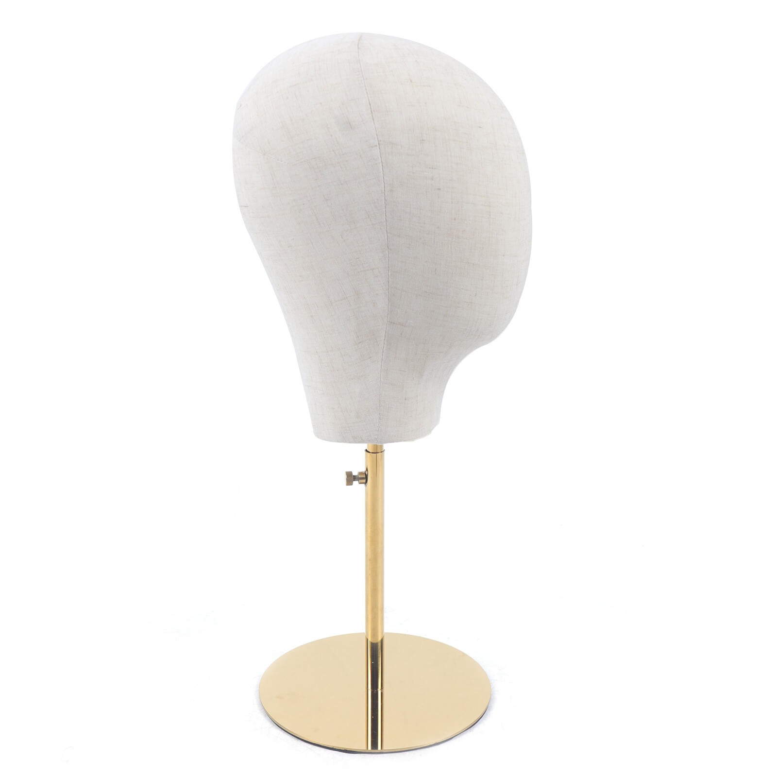 Adjustable Wig Mannequin Head Manikin Cap Toupee Display Stand Hat Rack Gold HOT