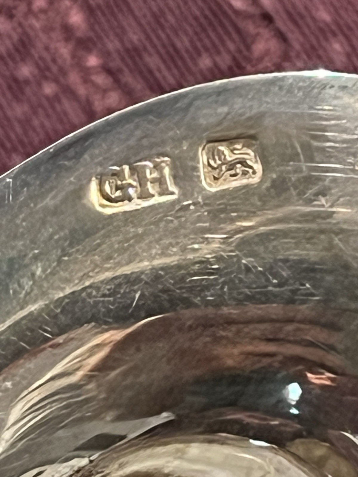 Antique Sheffield England Sterling Silver Mustard Pot With Glass Liner