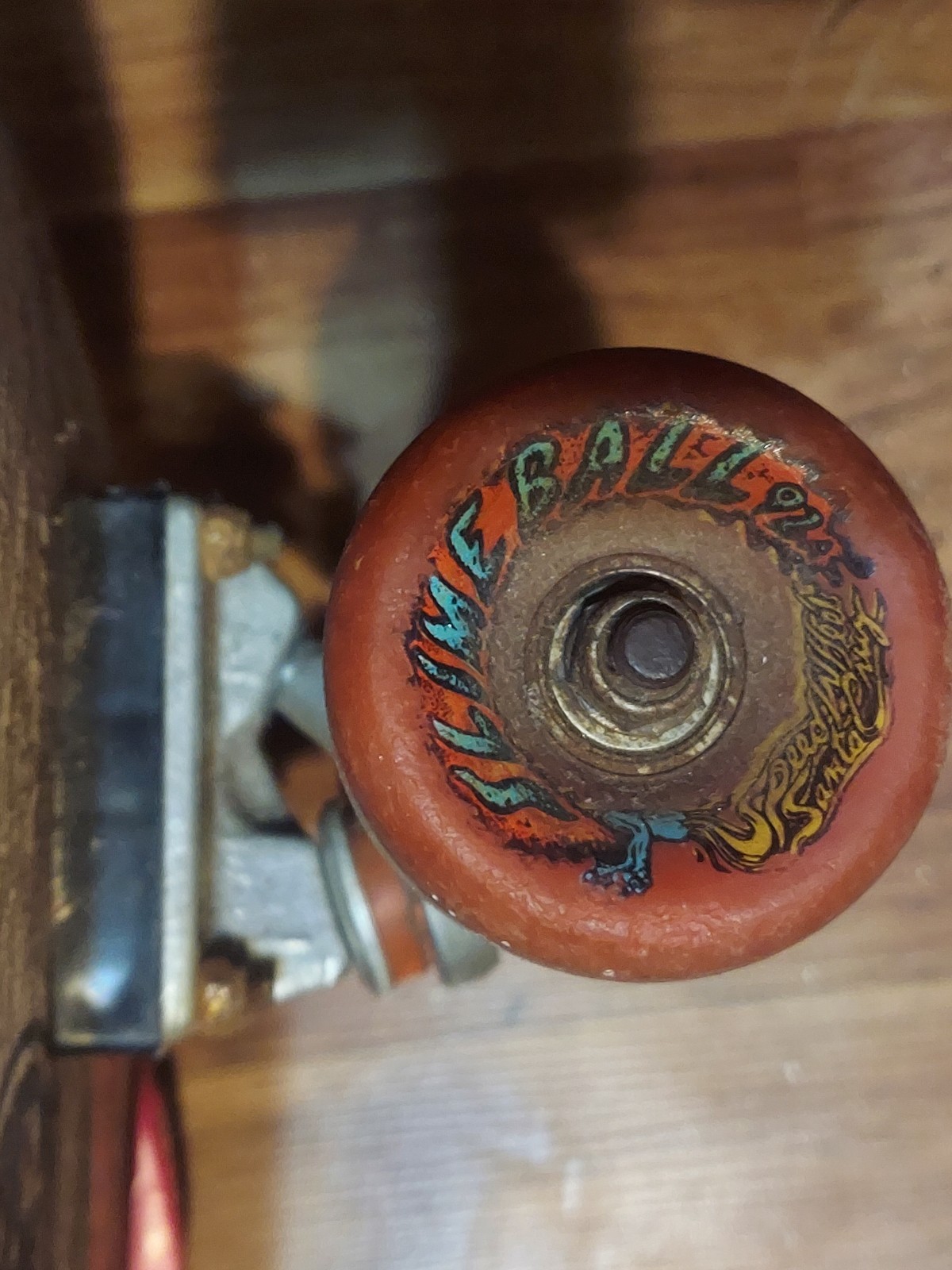 Vintage 80s OG Santa Cruz Slasher Skateboard 1980s Independent And Venture Truck