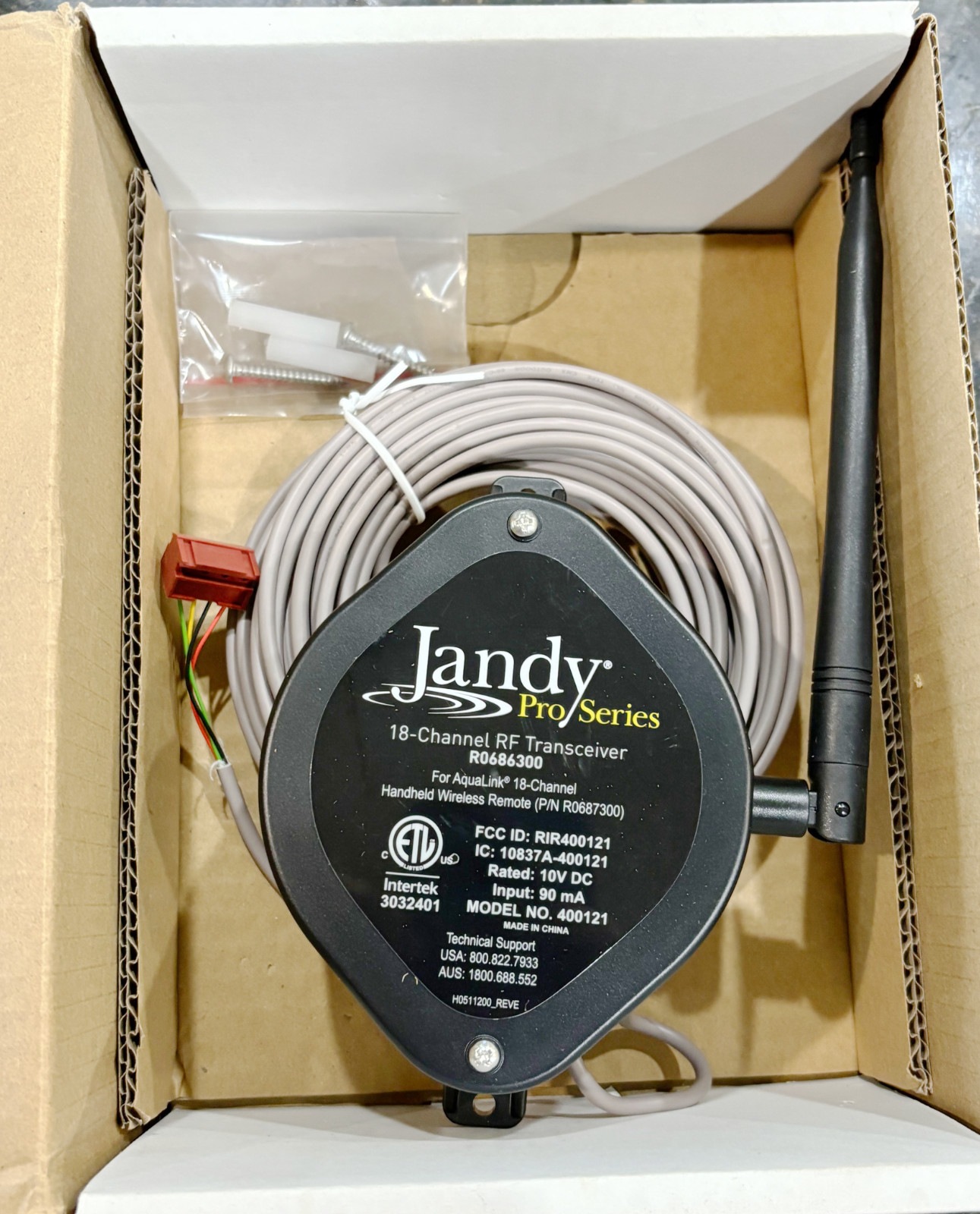 Jandy Zodiac Pool AquaLink J-Box 18 RF 40012200  R0686300 40012100 NEW Receiver