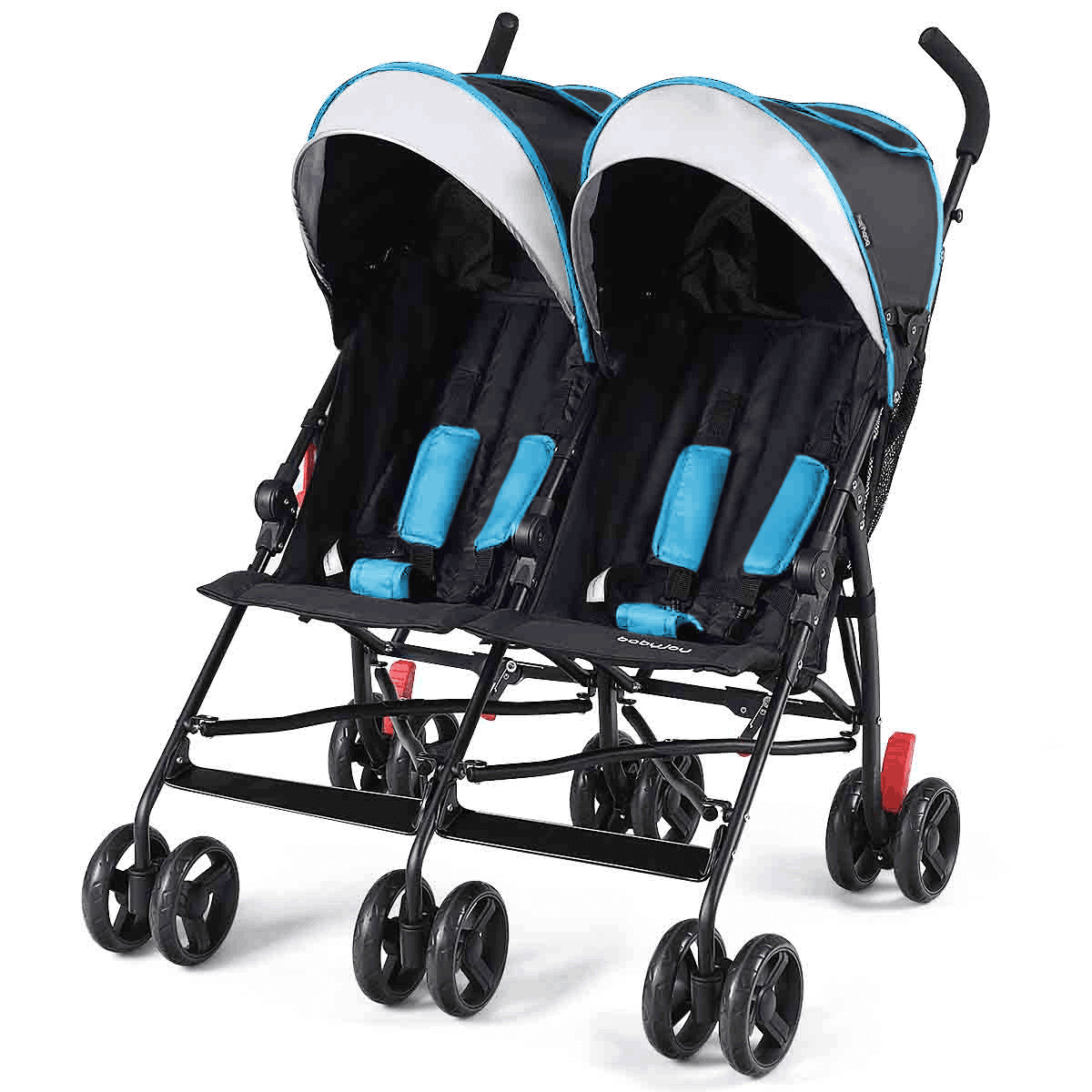 Foldable Twin Baby Double Stroller Kids Ultralight Umbrella Stroller Pushchair